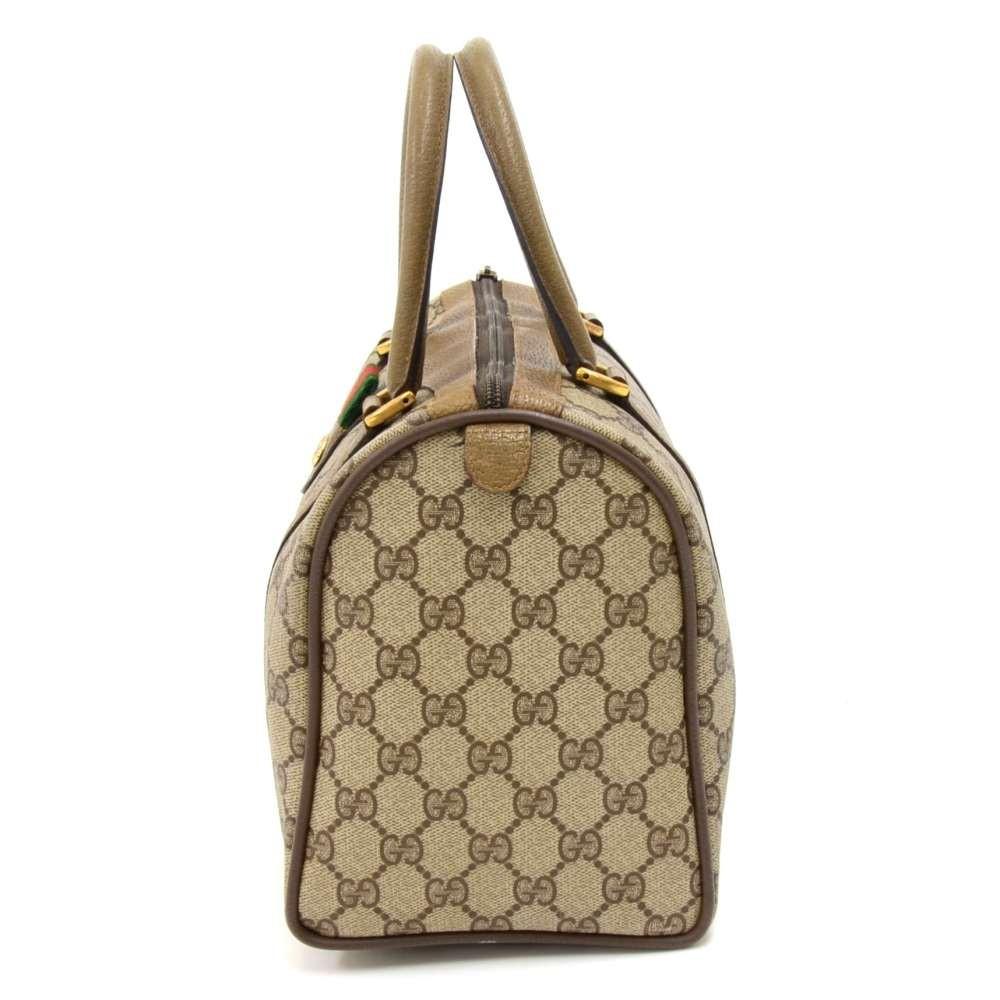 Gucci Supreme Monogram Canvas Mini Boston Bag