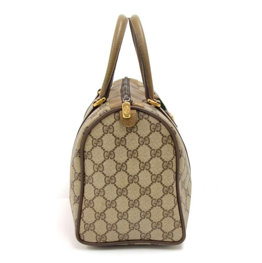 Gucci Supreme Monogram Canvas Mini Boston Bag