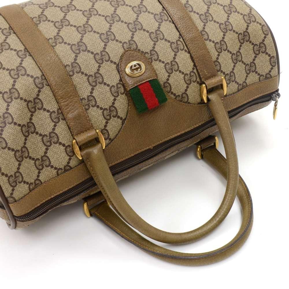 Gucci Supreme Monogram Canvas Mini Boston Bag