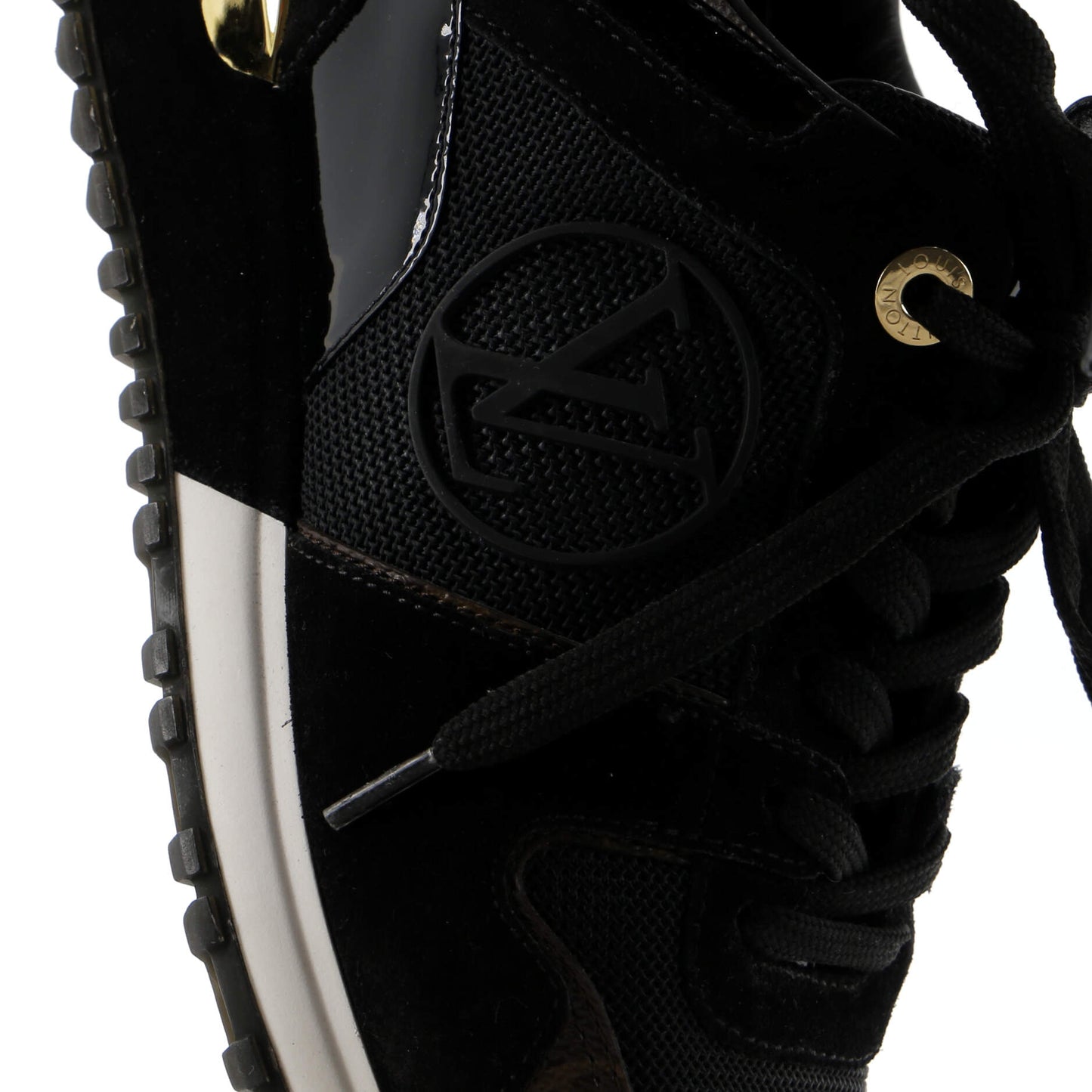 Louis Vuitton Women's Run Away Sneakers Mesh with Monogram Canvas and Suede