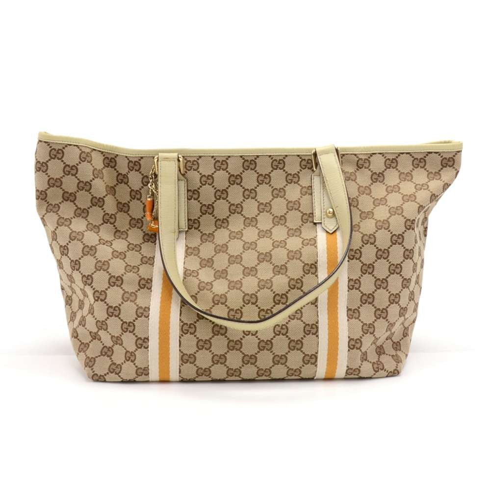 Gucci Monogram Canvas Tote Bag