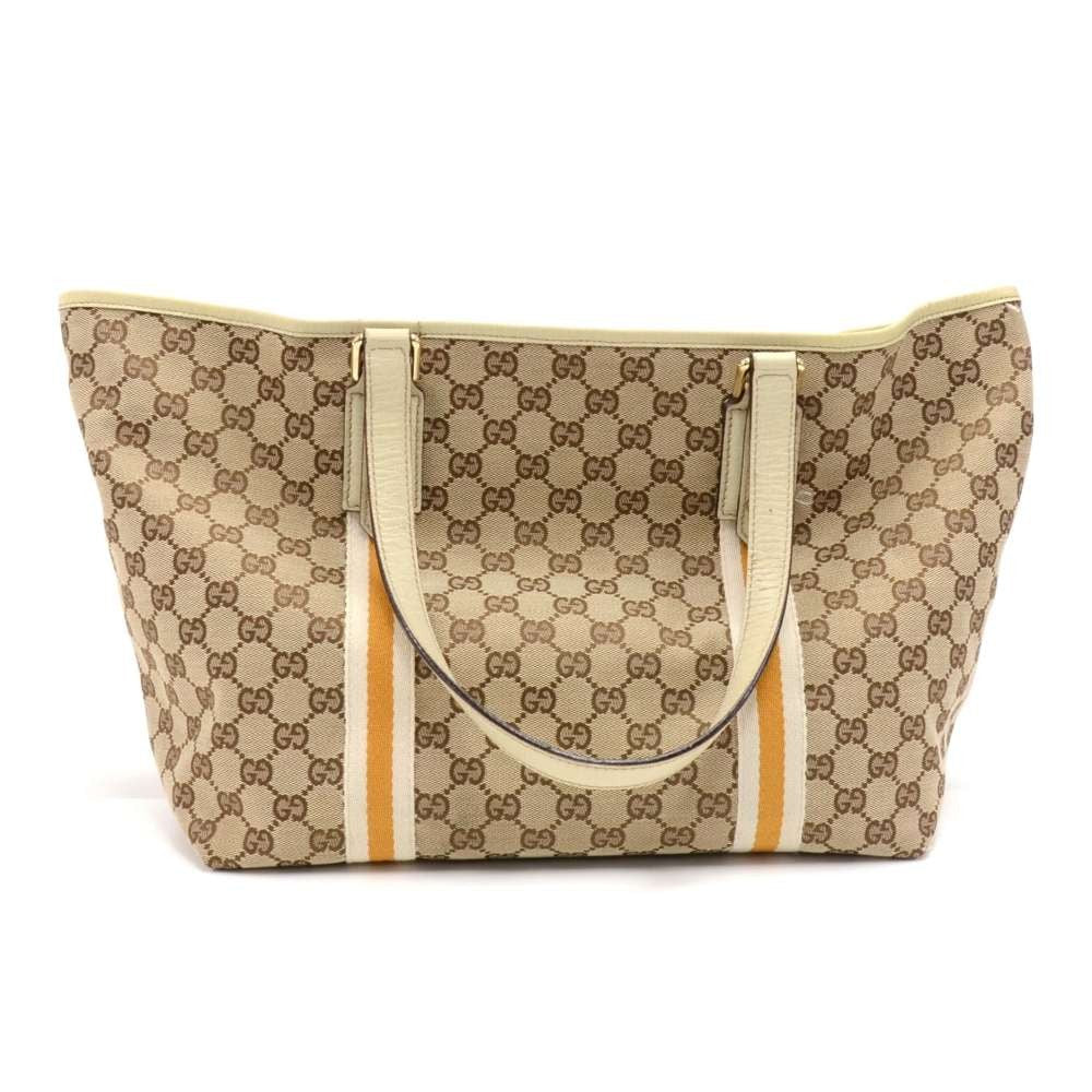 Gucci Monogram Canvas Tote Bag