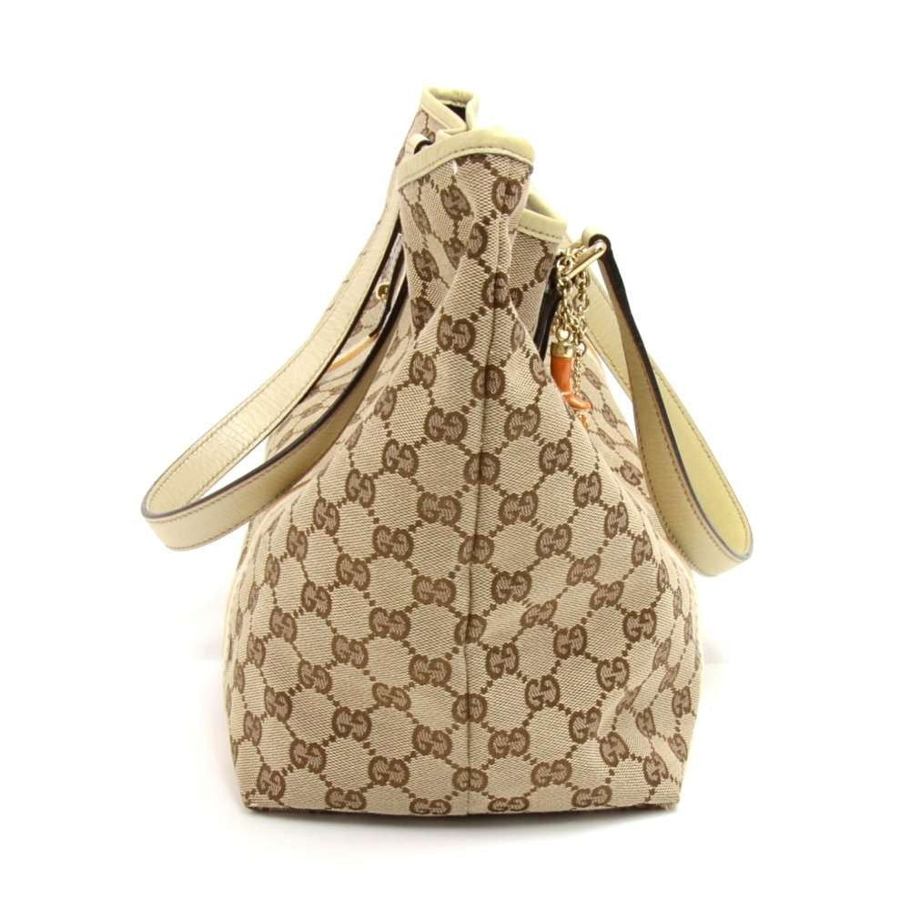 Gucci Monogram Canvas Tote Bag