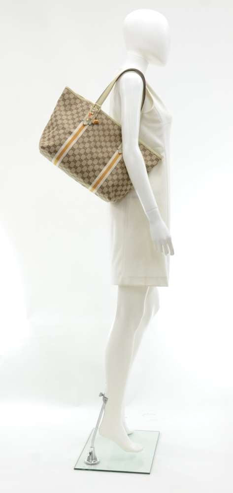 Gucci Monogram Canvas Tote Bag