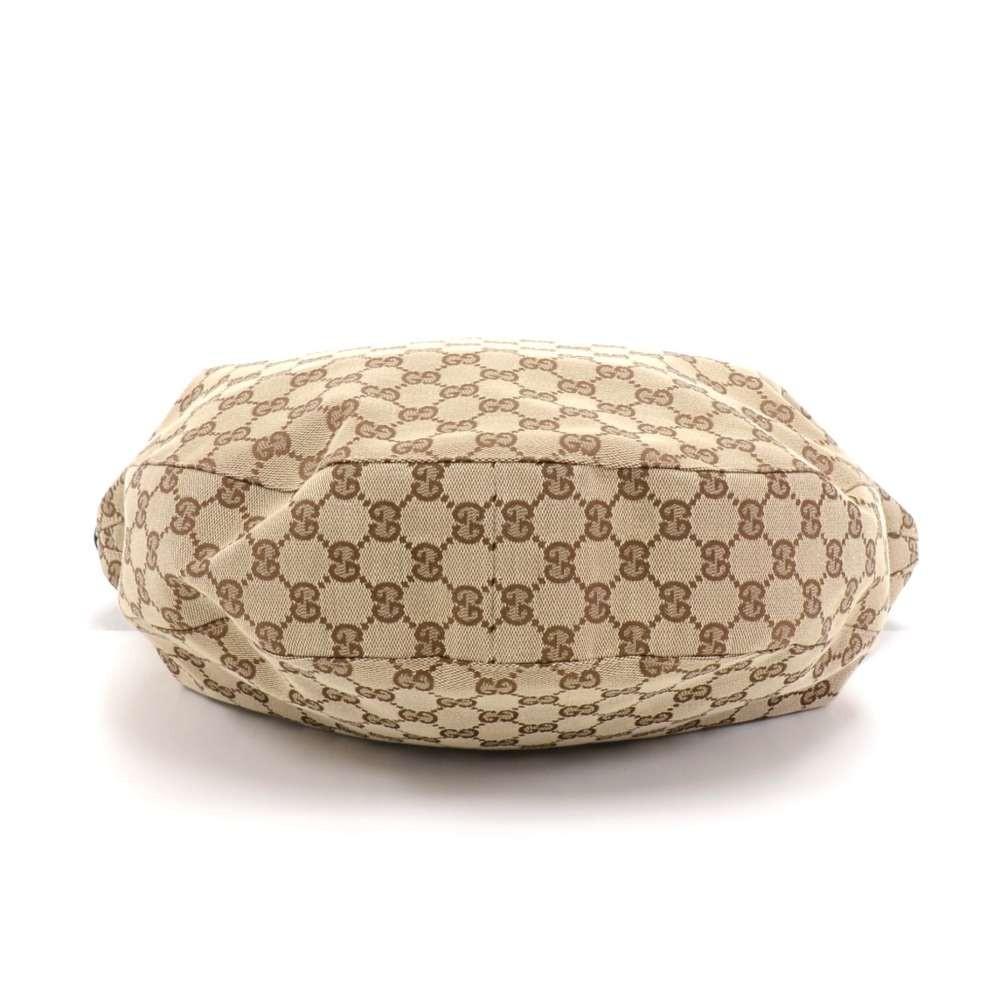 Gucci Supreme Monogram Canvas Metal Bamboo Bag