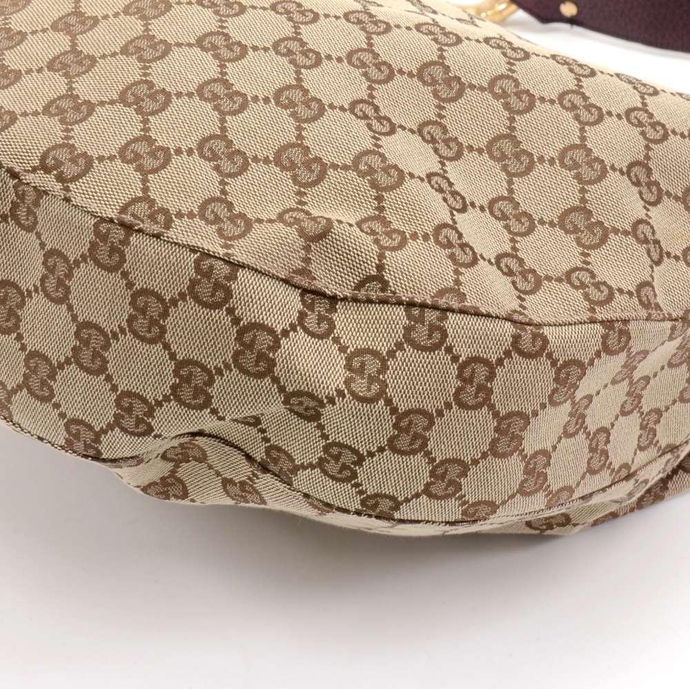 Gucci Supreme Monogram Canvas Metal Bamboo Bag