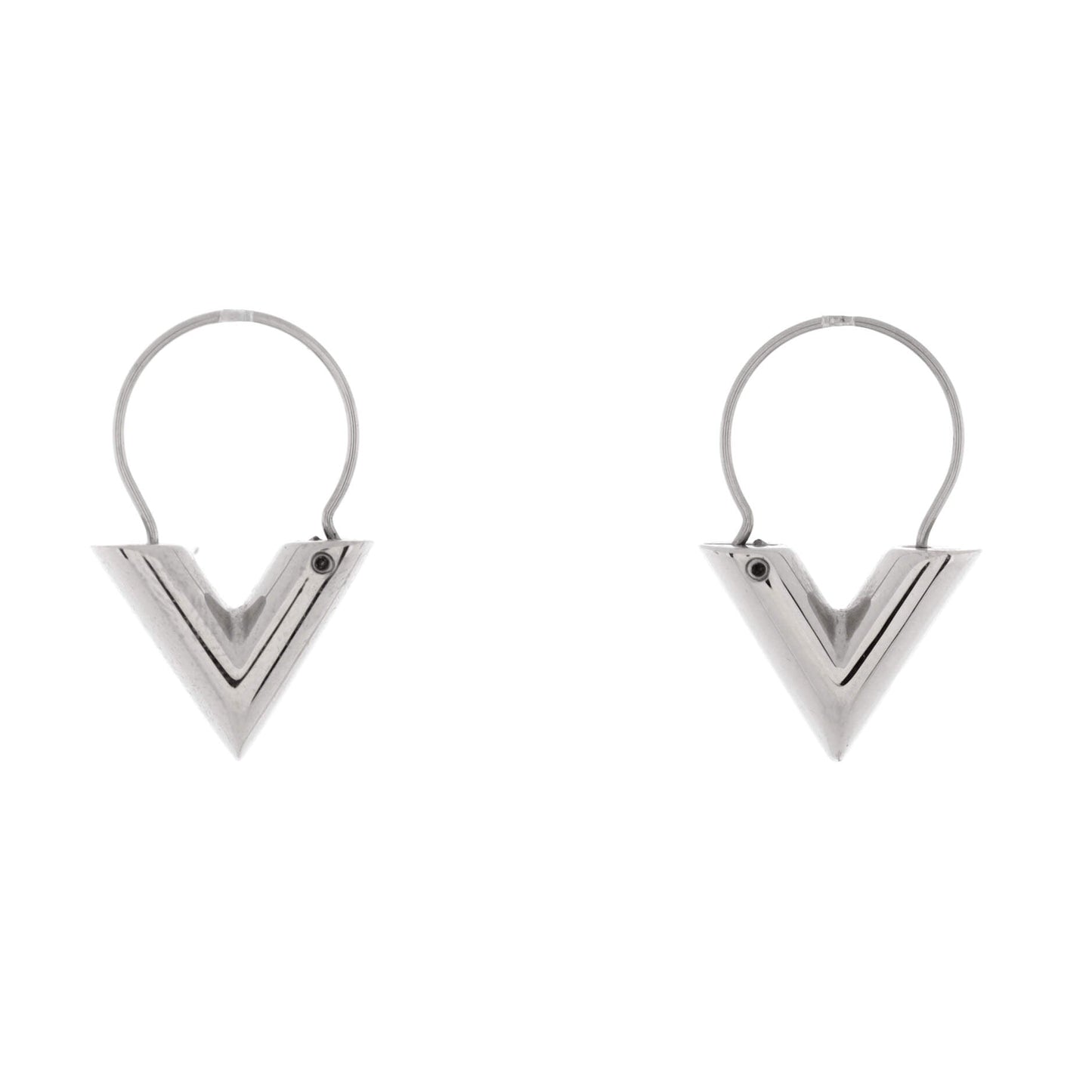 Louis Vuitton Essential V Hoop Earrings Metal