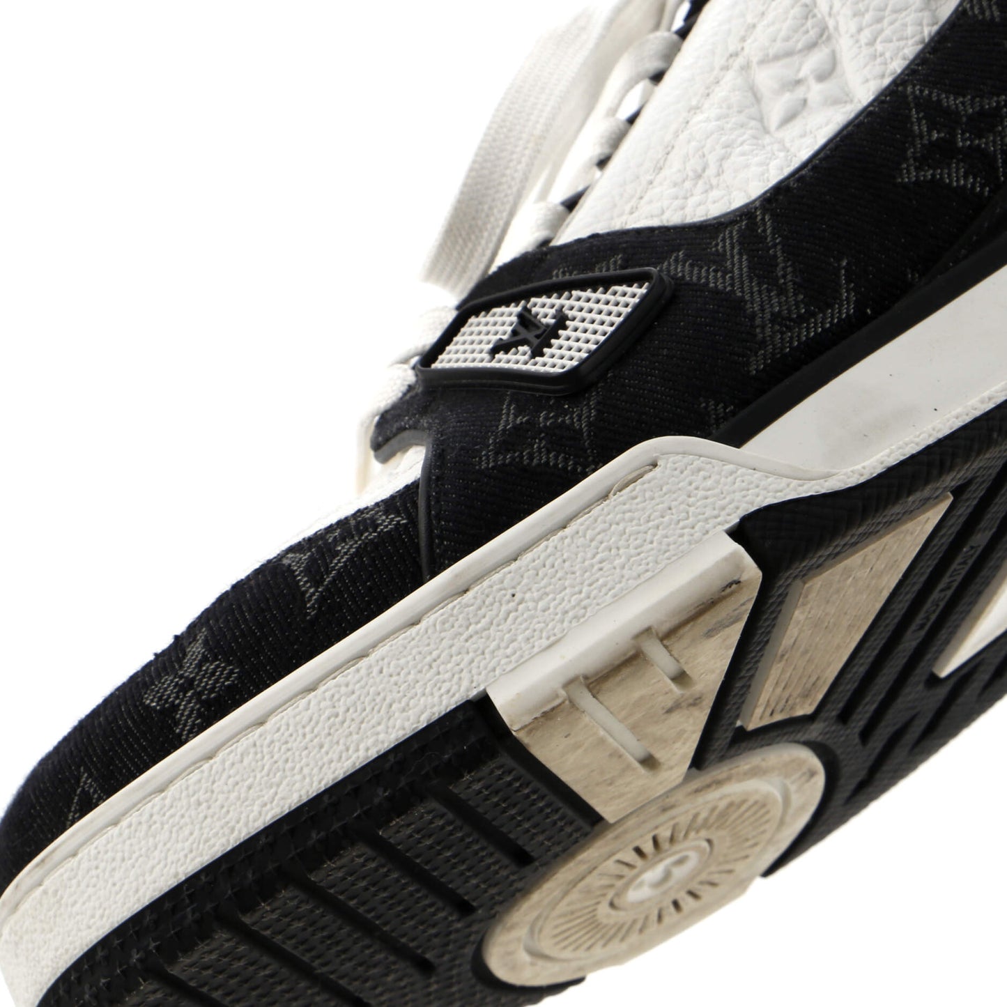 Louis Vuitton Men's LV Trainer Sneakers Monogram Empreinte Leather and Monogram Denim