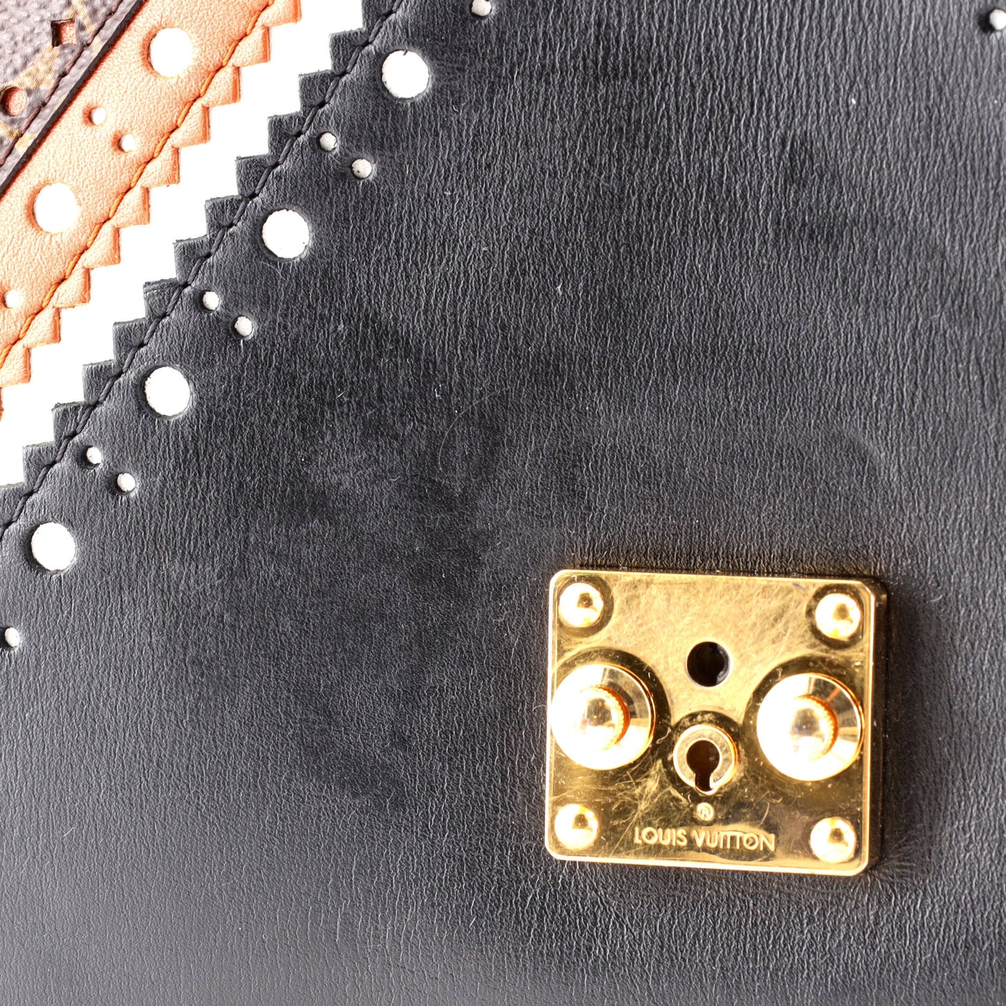 Louis Vuitton Pochette Metis Limited Edition Brogue Reverse Monogram Canvas and Leather