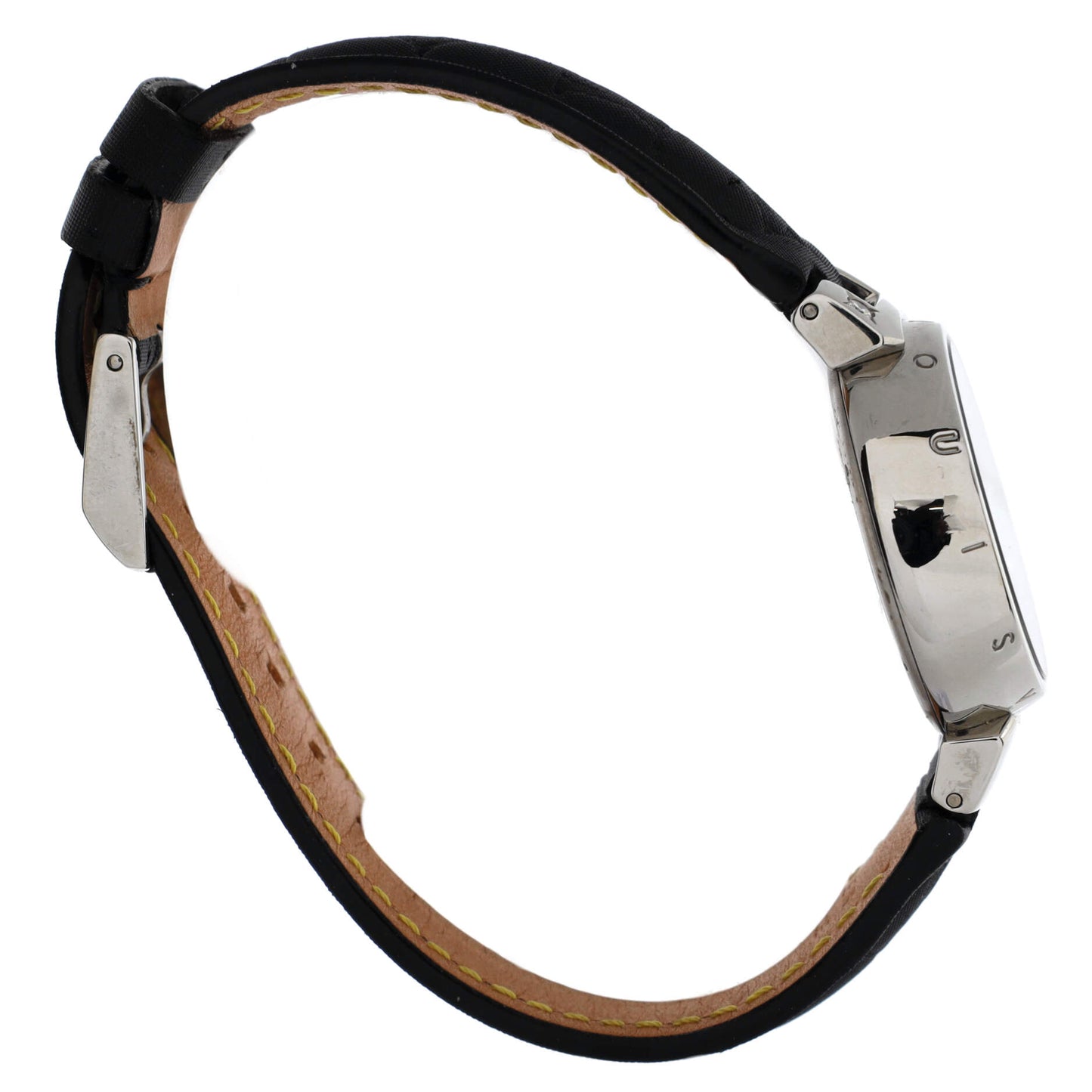 Louis Vuitton Tambour Lovely Quartz Watch Stainless Steel and Leather with Diamonds 28