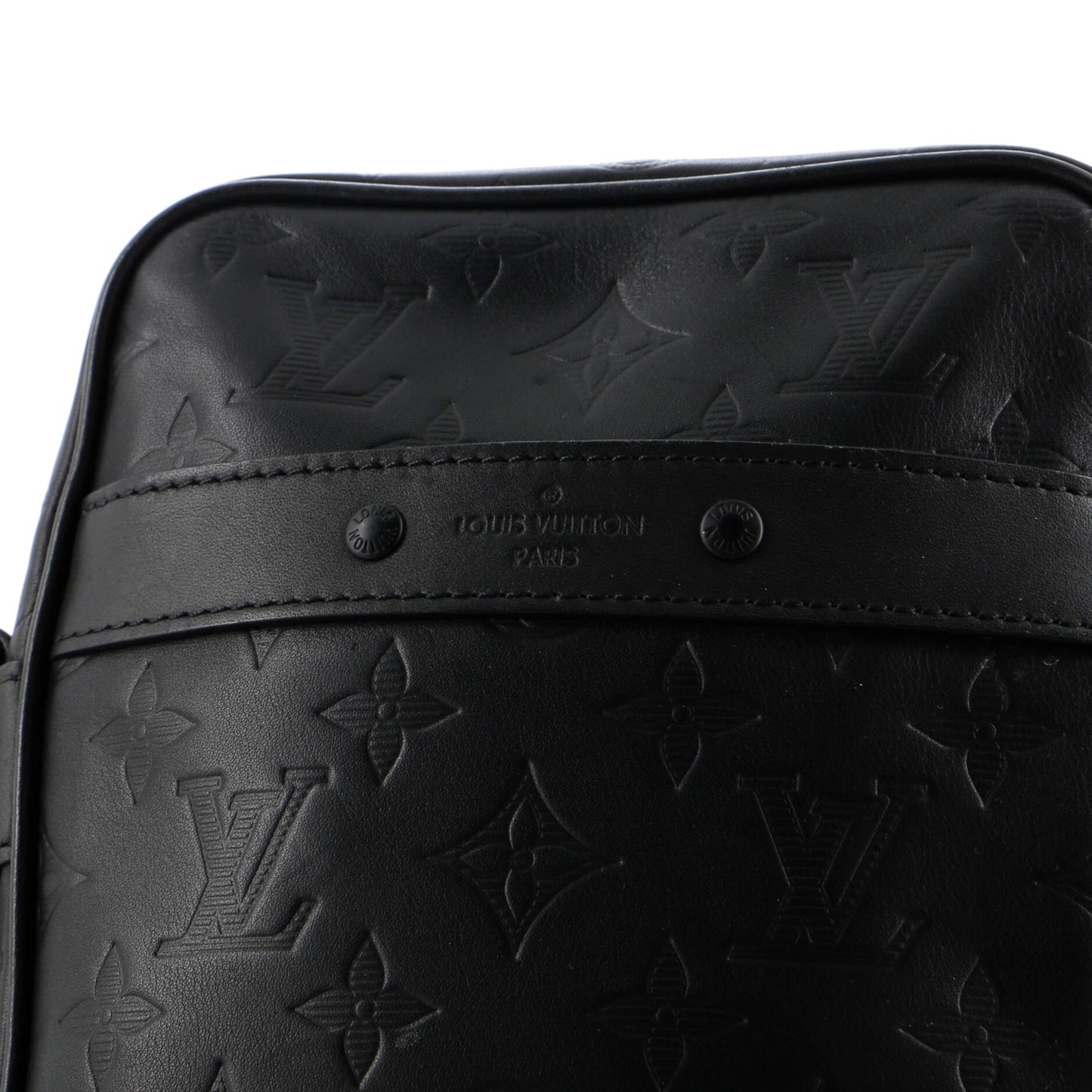 Louis Vuitton Danube Handbag Monogram Shadow Leather PM