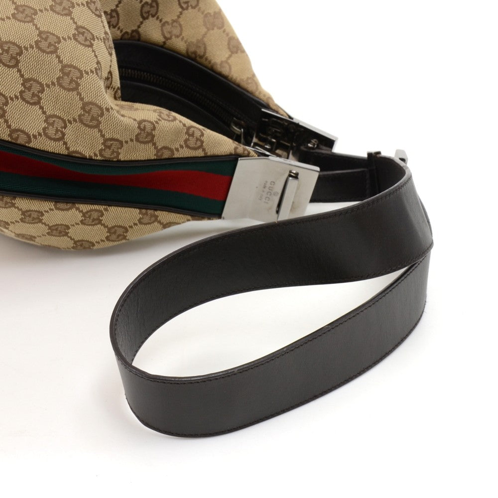 Gucci Monogram Canvas Convertible Hobo Bag