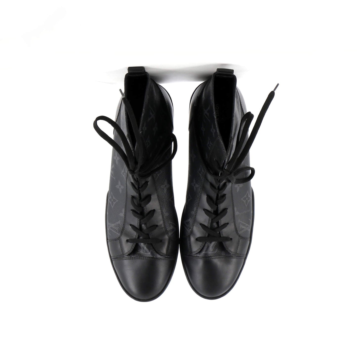 Louis Vuitton Men's Match Up High-Top Sneakers Monogram Eclipse Canvas