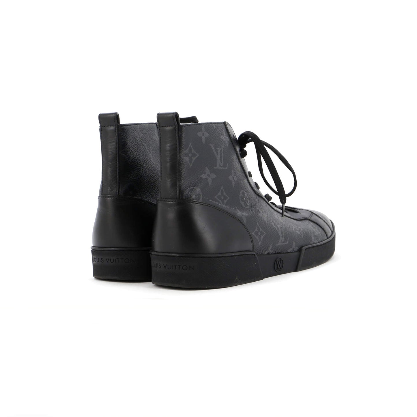 Louis Vuitton Men's Match Up High-Top Sneakers Monogram Eclipse Canvas