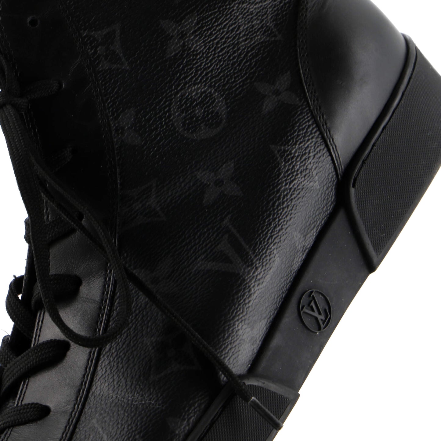 Louis Vuitton Men's Match Up High-Top Sneakers Monogram Eclipse Canvas