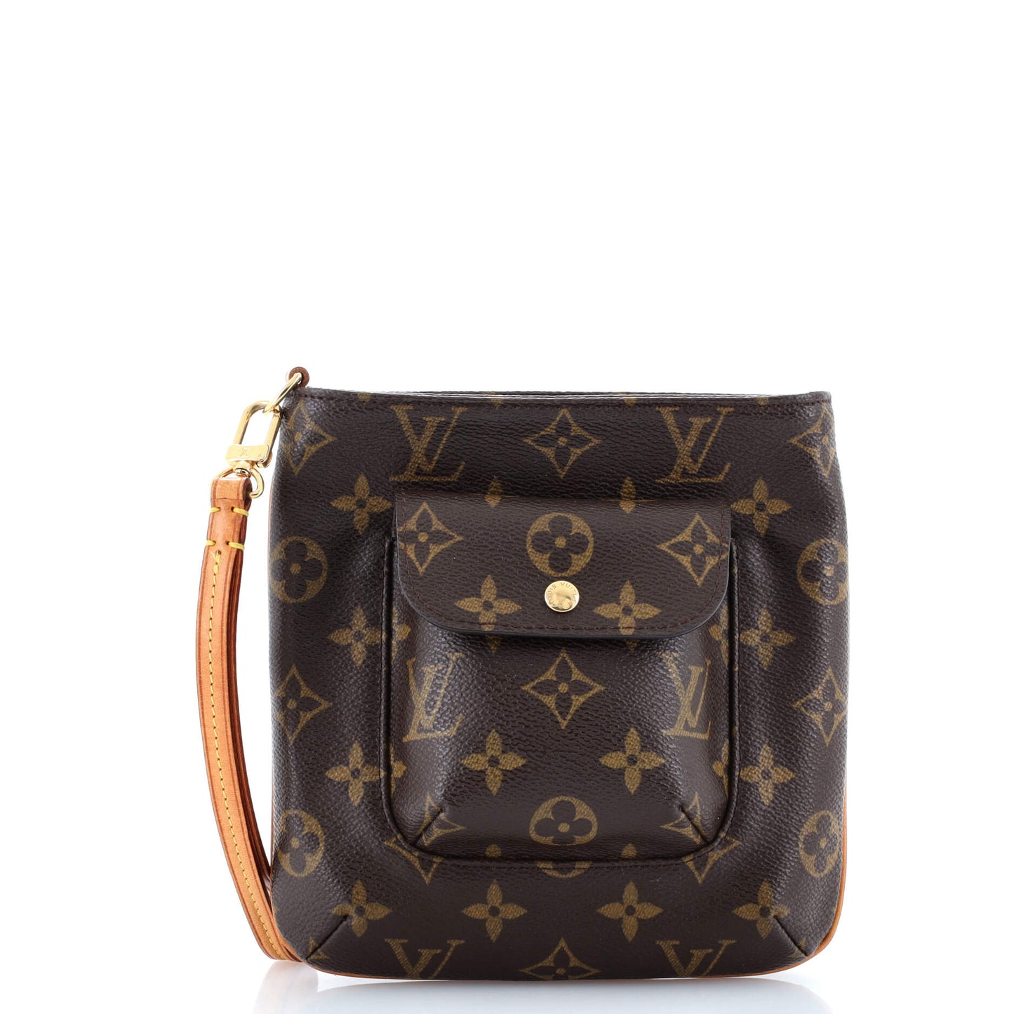 Louis Vuitton Partition Wristlet Clutch Monogram Canvas
