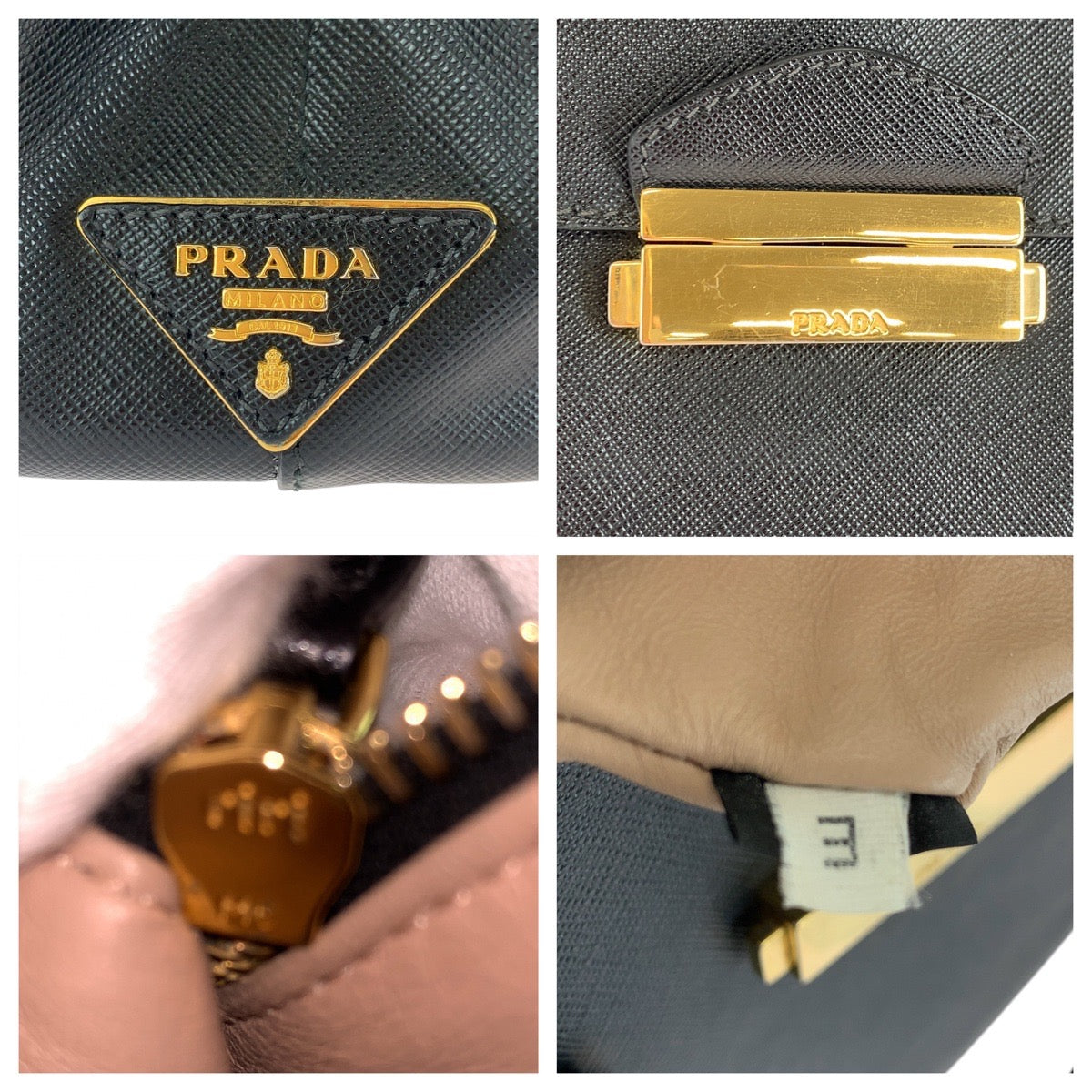 Prada Saffiano 2way bag Leather 501541