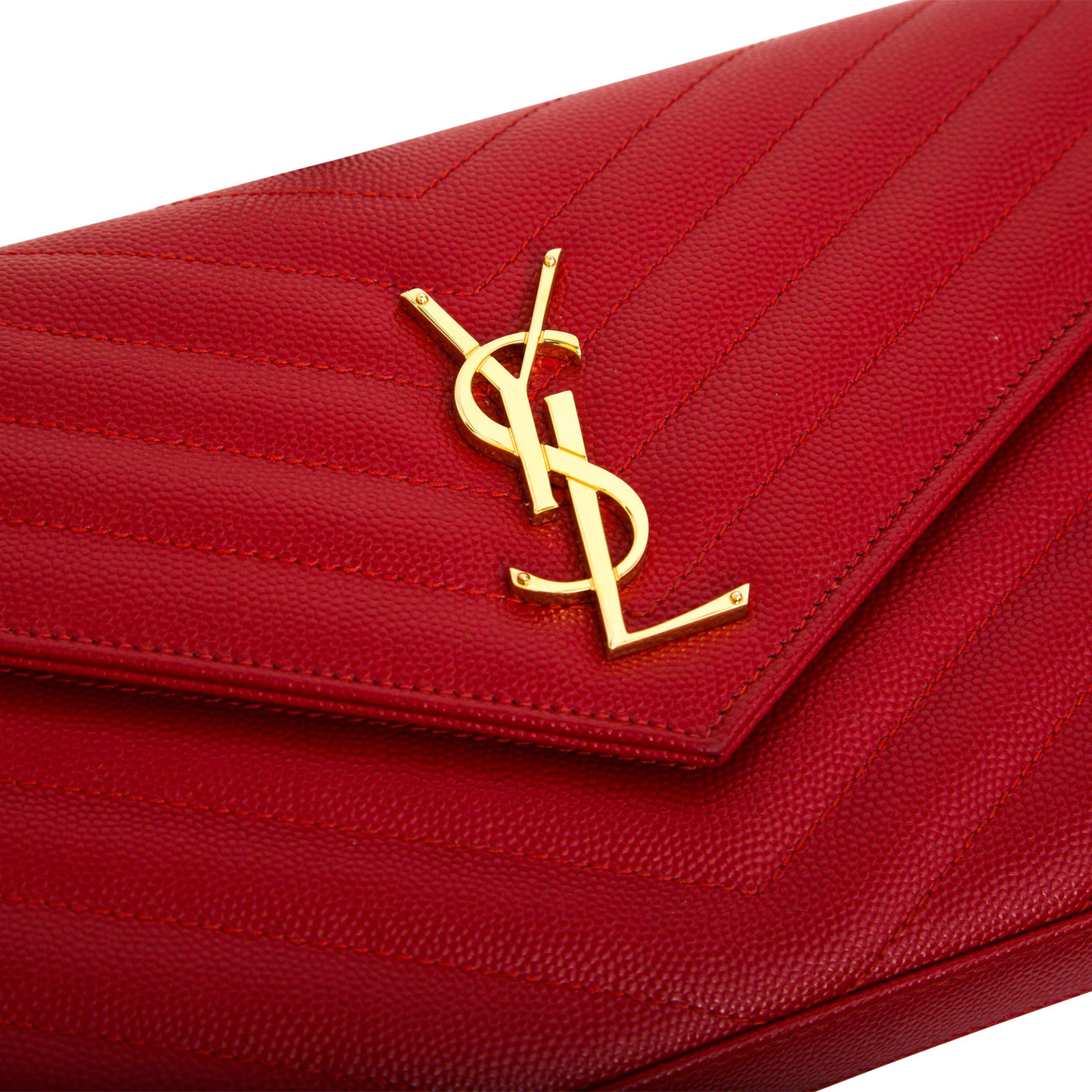 Saint Laurent Monogram Wallet on Chain