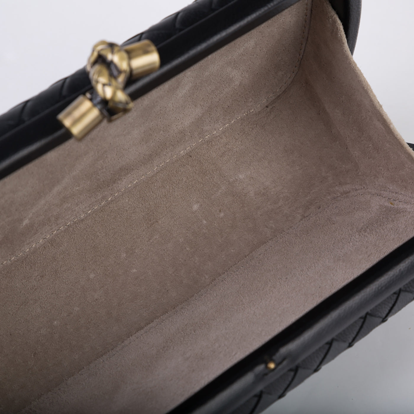 Bottega Veneta Leather Stretch Knot Clutch