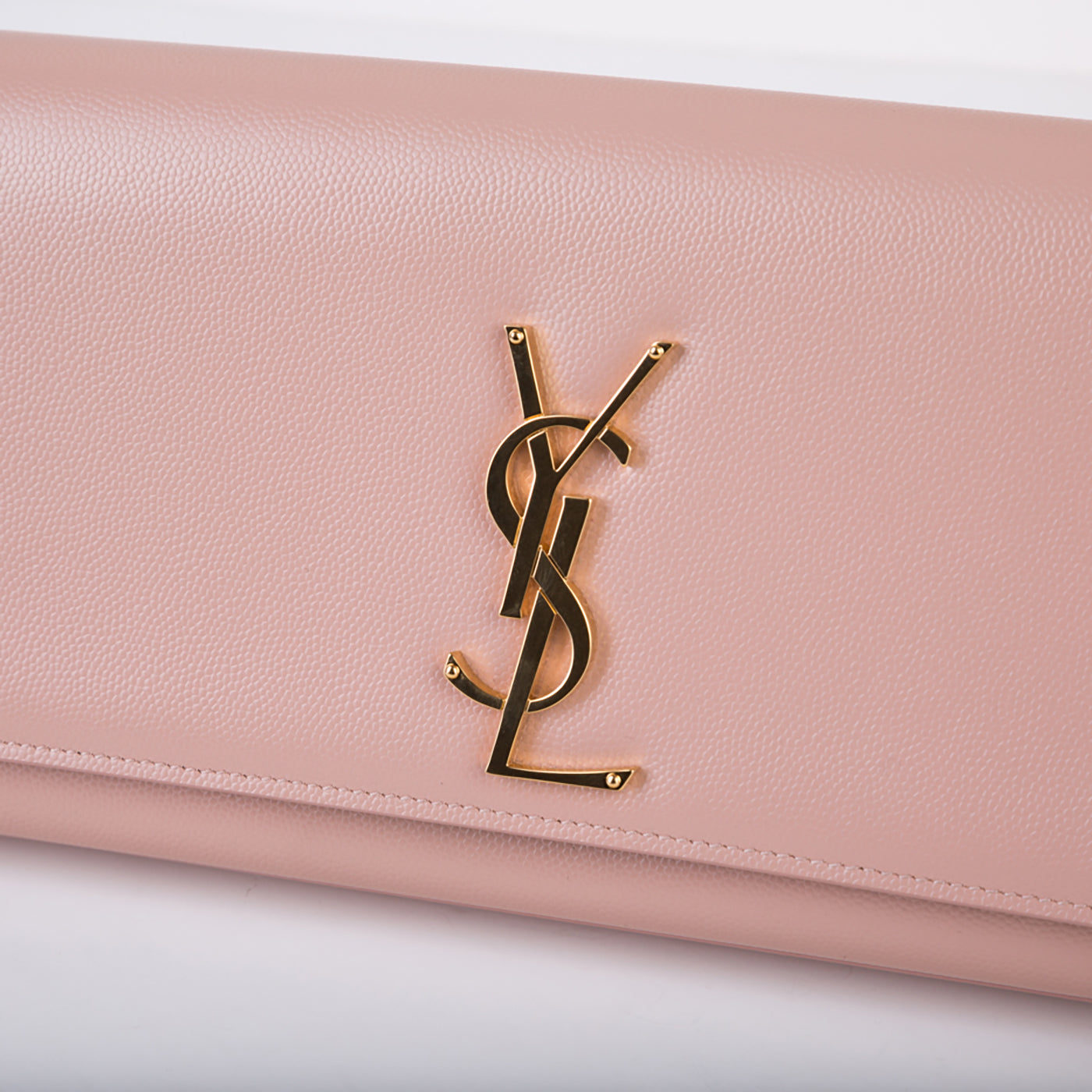 Saint Laurent Kate Monogram Clutch Grain de Poudre