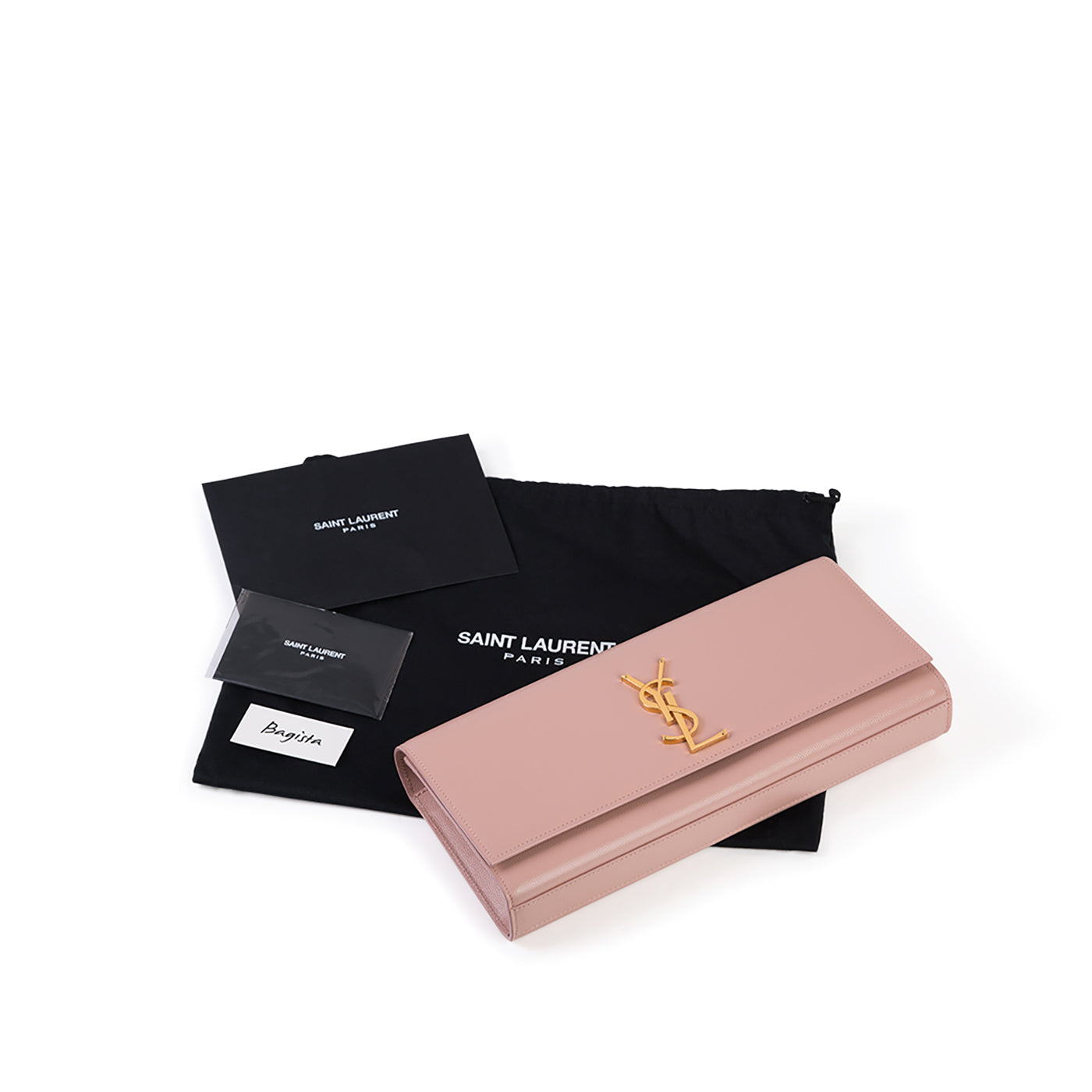Saint Laurent Kate Monogram Clutch Grain de Poudre