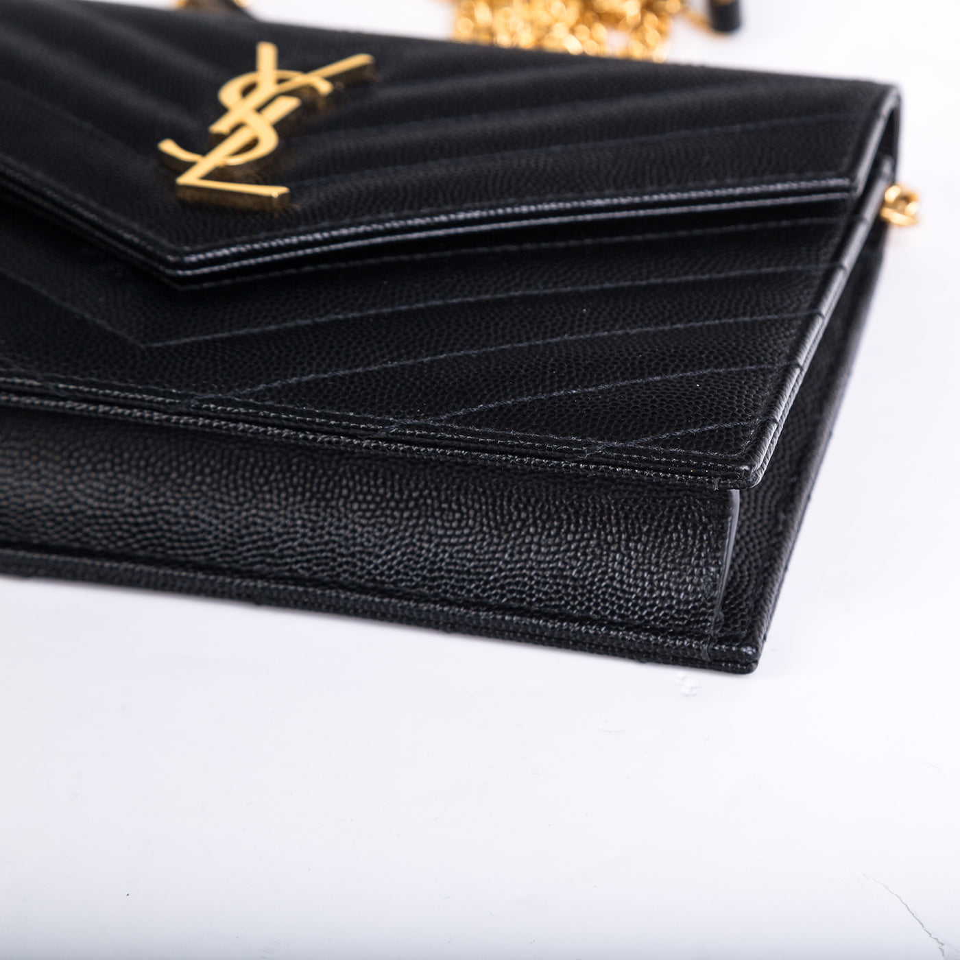 Saint Laurent Monogram Envelope Chain Wallet