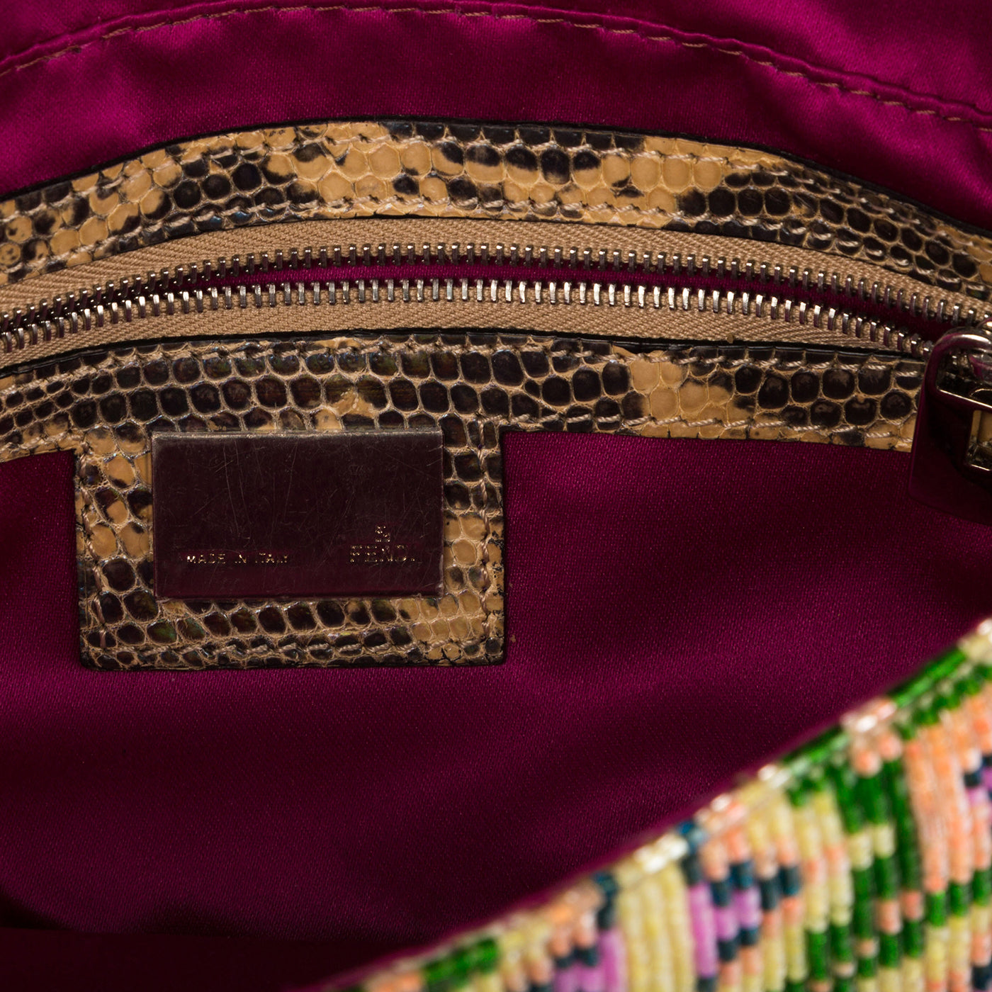 Fendi Glitter Baguette Bag