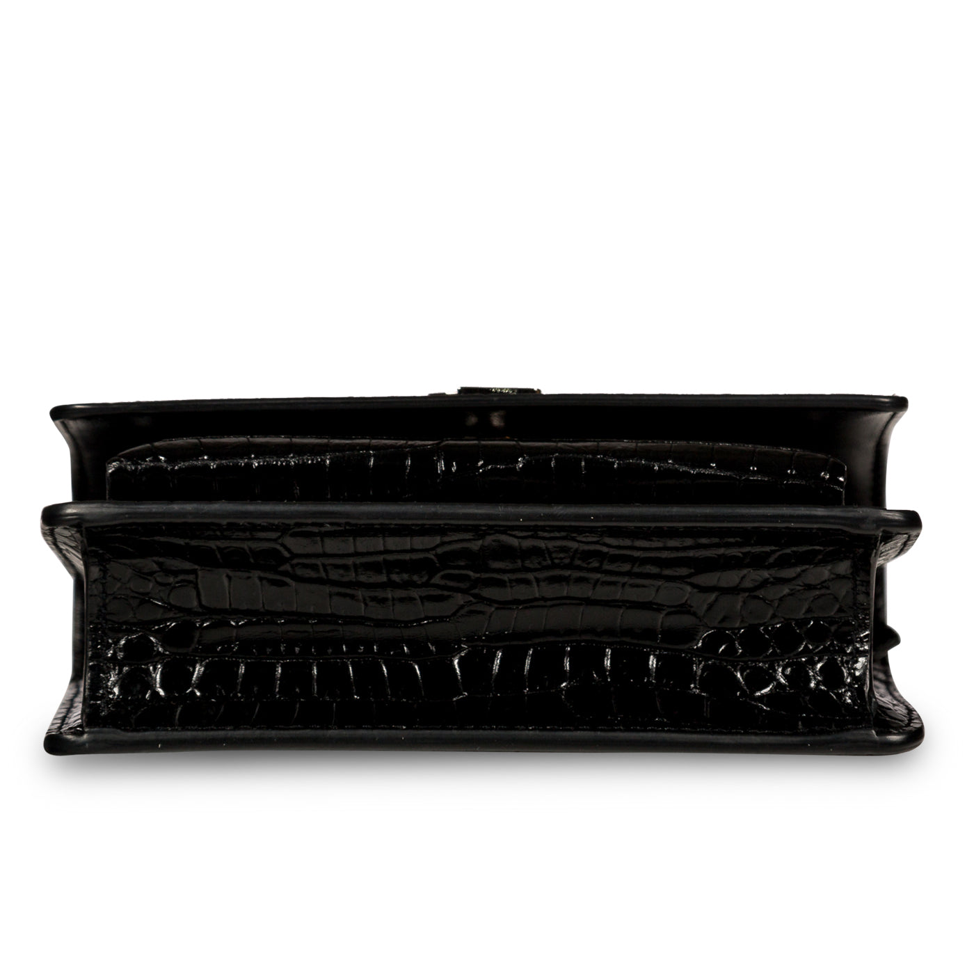 Saint Laurent Mini Sunset Bag - Croc Embossed
