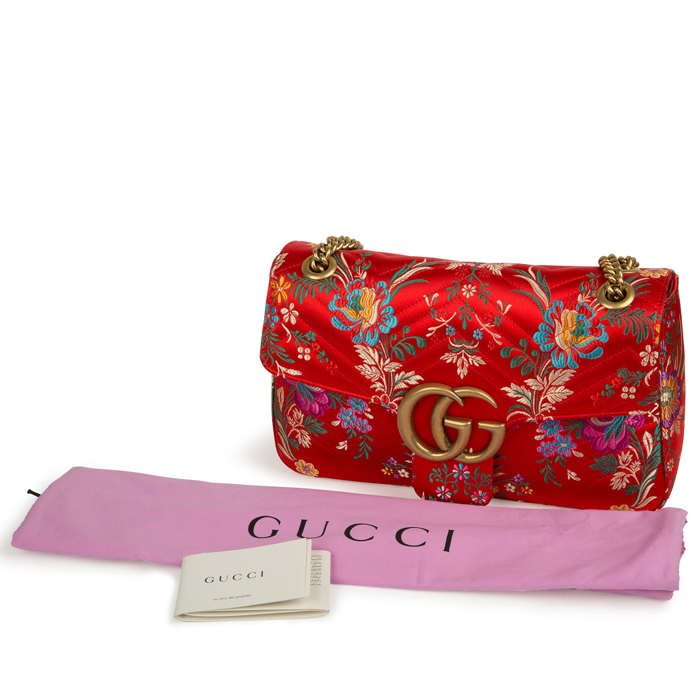 Gucci GG Marmont Floral-Jacquard Bag