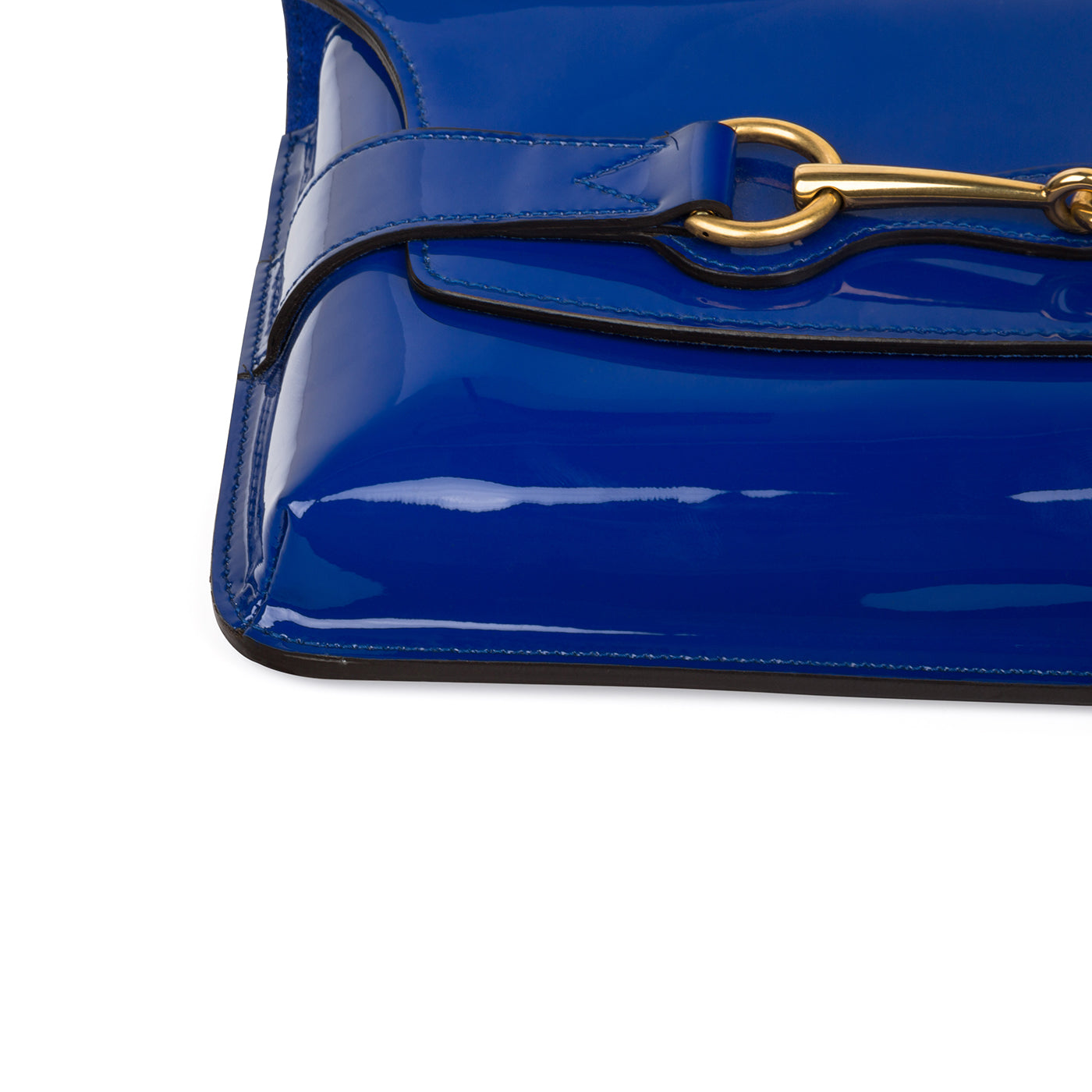 Gucci Patent Horsebit Clutch