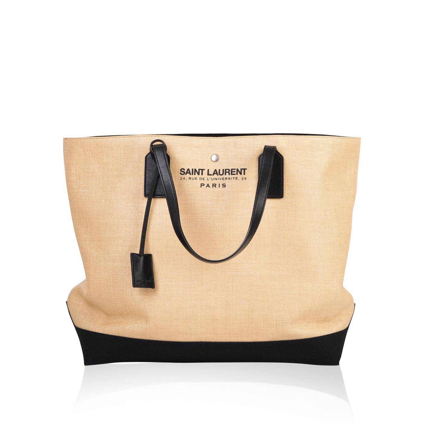 Saint Laurent Raffia Beach Tote