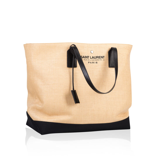 Saint Laurent Raffia Beach Tote