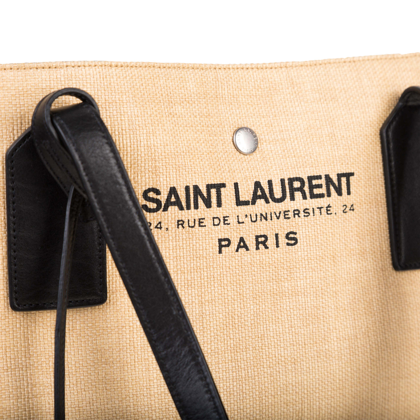Saint Laurent Raffia Beach Tote