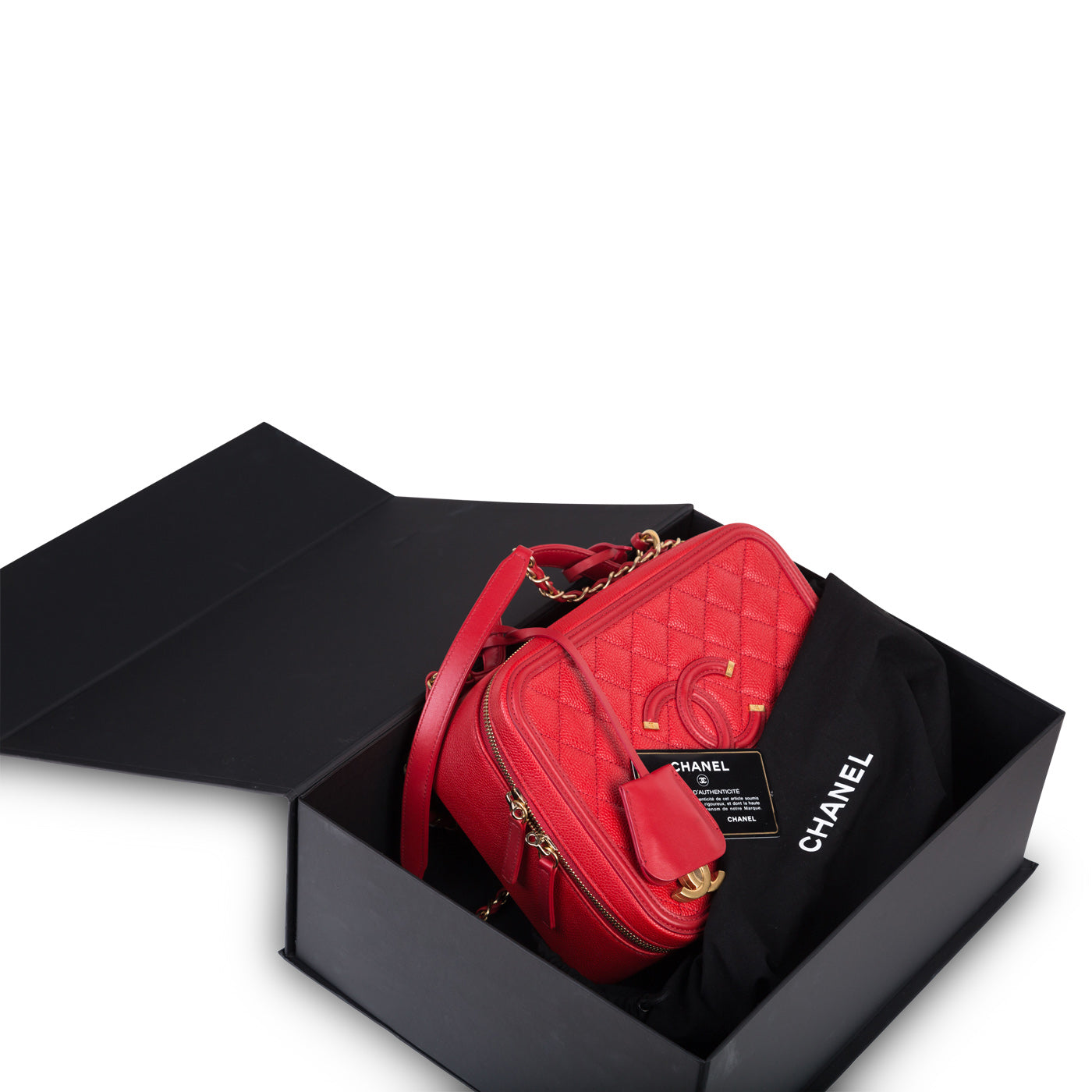 Chanel Filigree Vanity Case