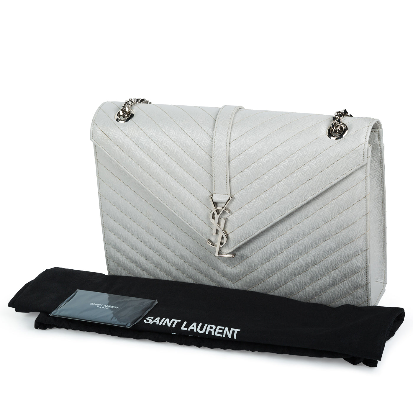 Saint Laurent Large Monogram Envelope Clutch
