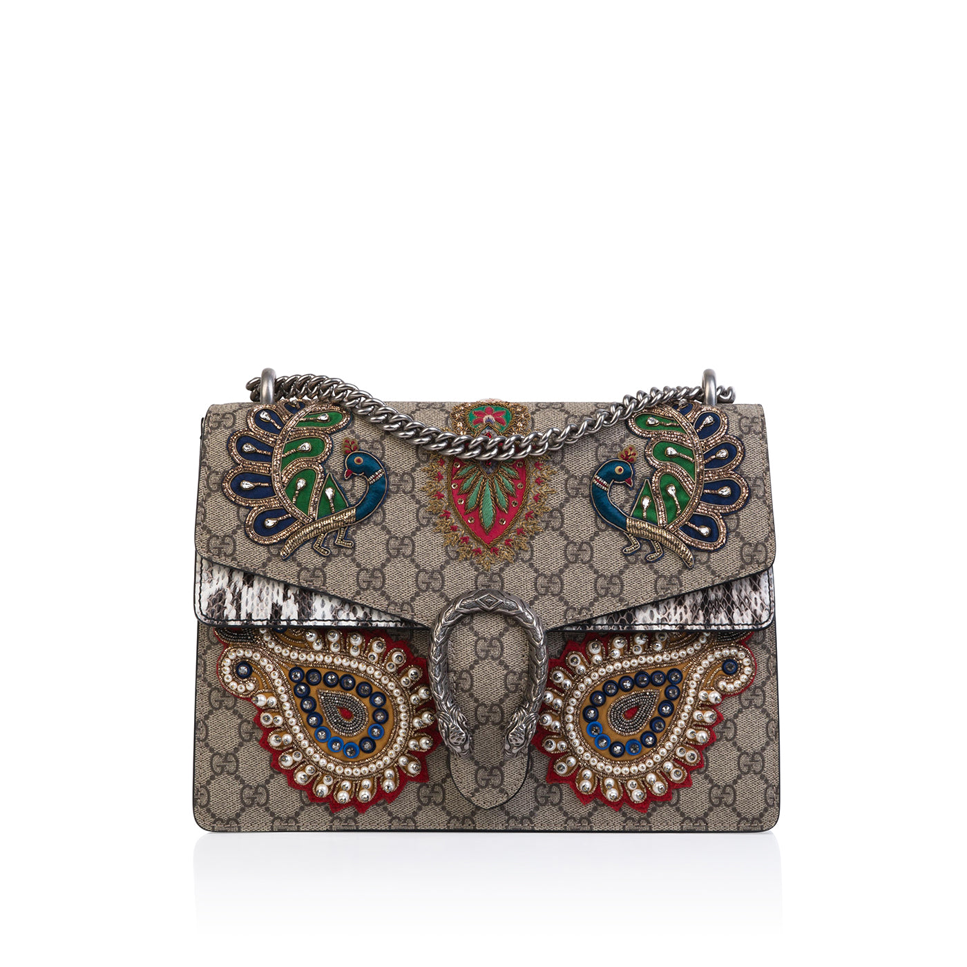 Gucci Embroidered Python Dionysus