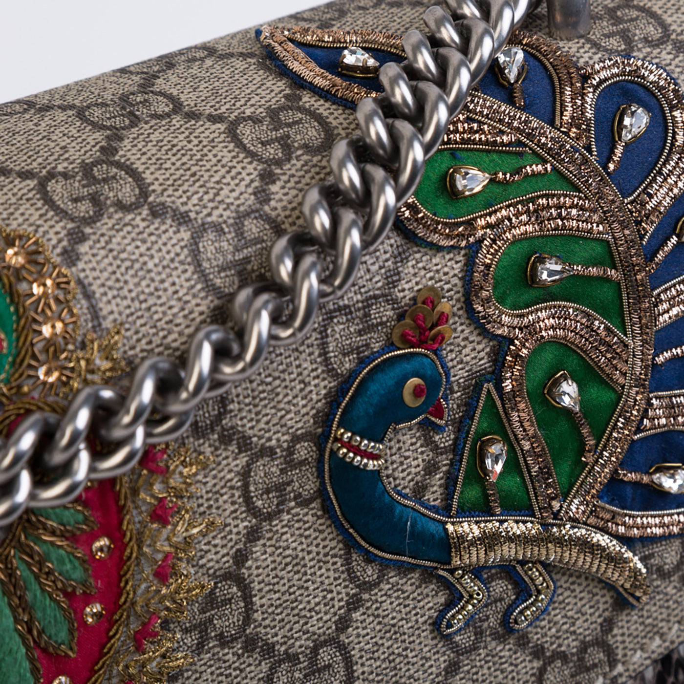 Gucci Embroidered Python Dionysus