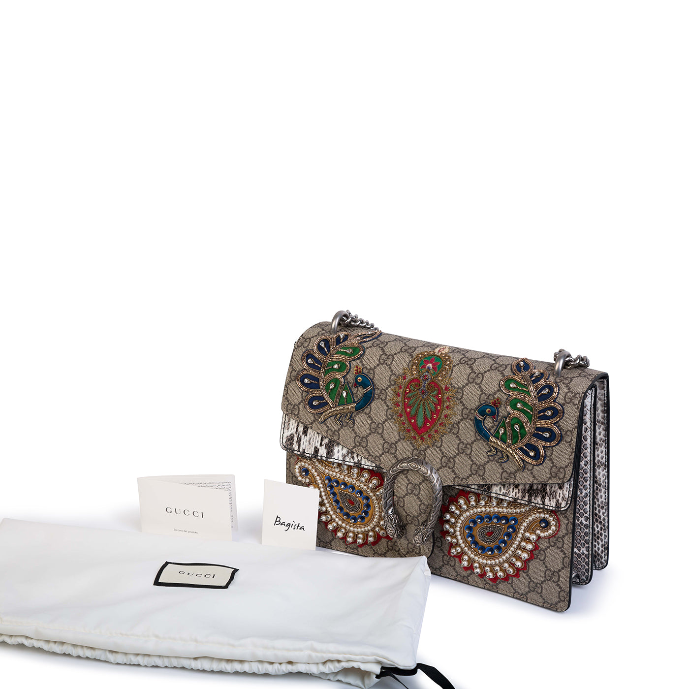 Gucci Embroidered Python Dionysus