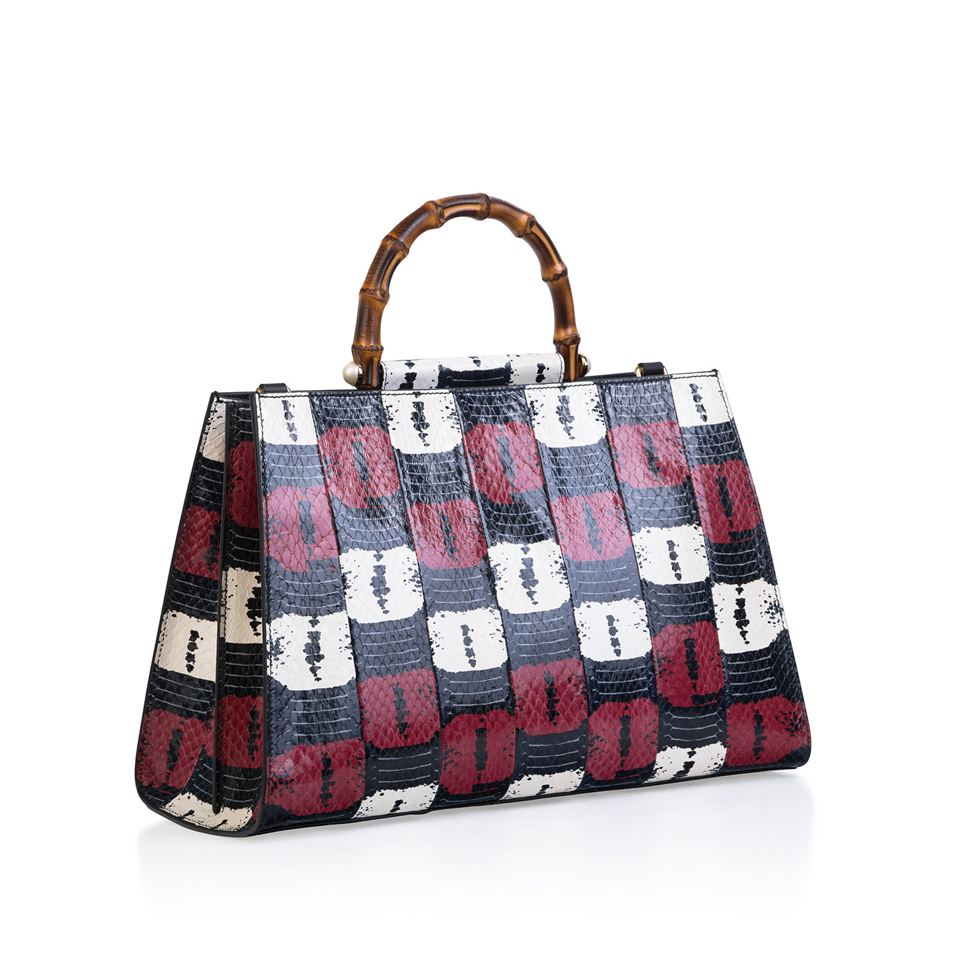 Gucci Nymphaea snakeskin tote