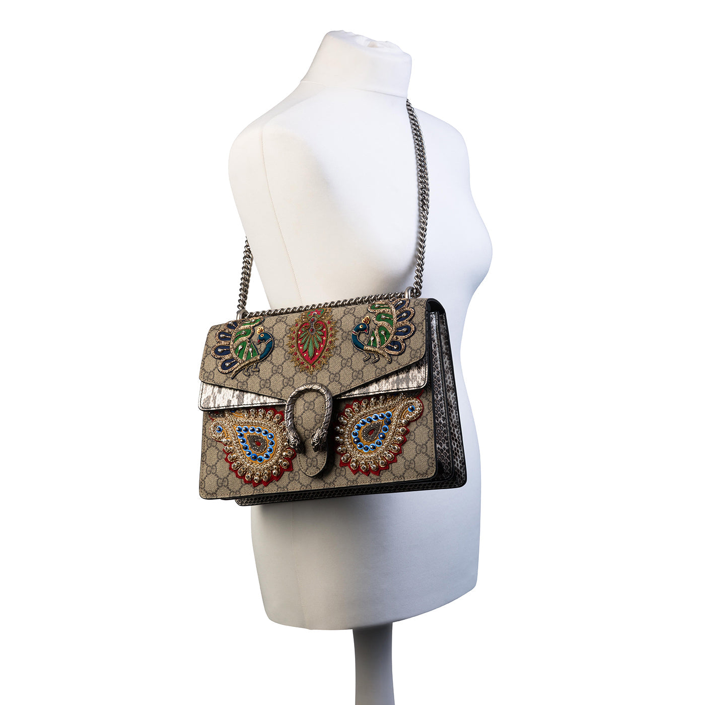 Gucci Embroidered Python Dionysus