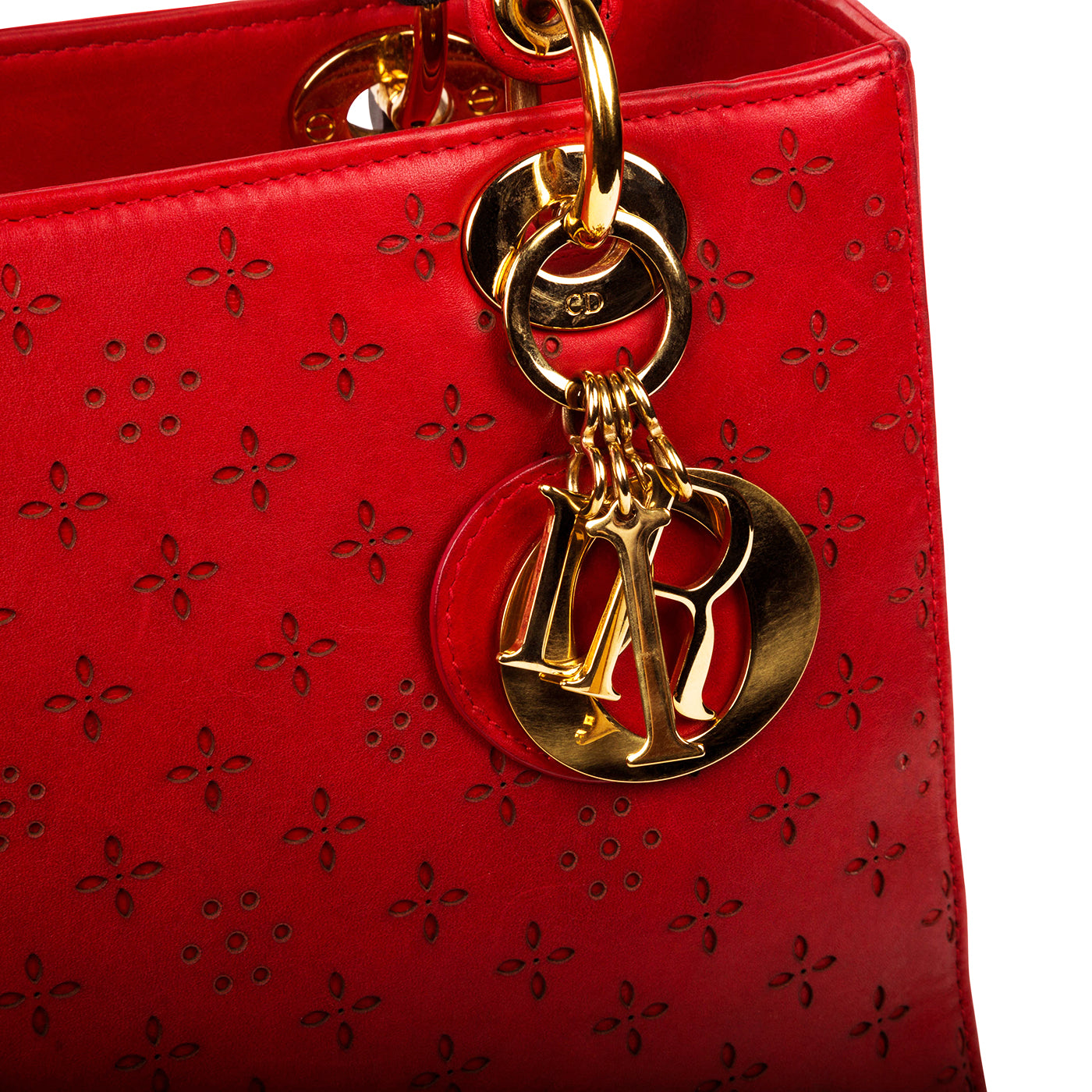 Christian Dior Laser-cut Lady Dior Medium