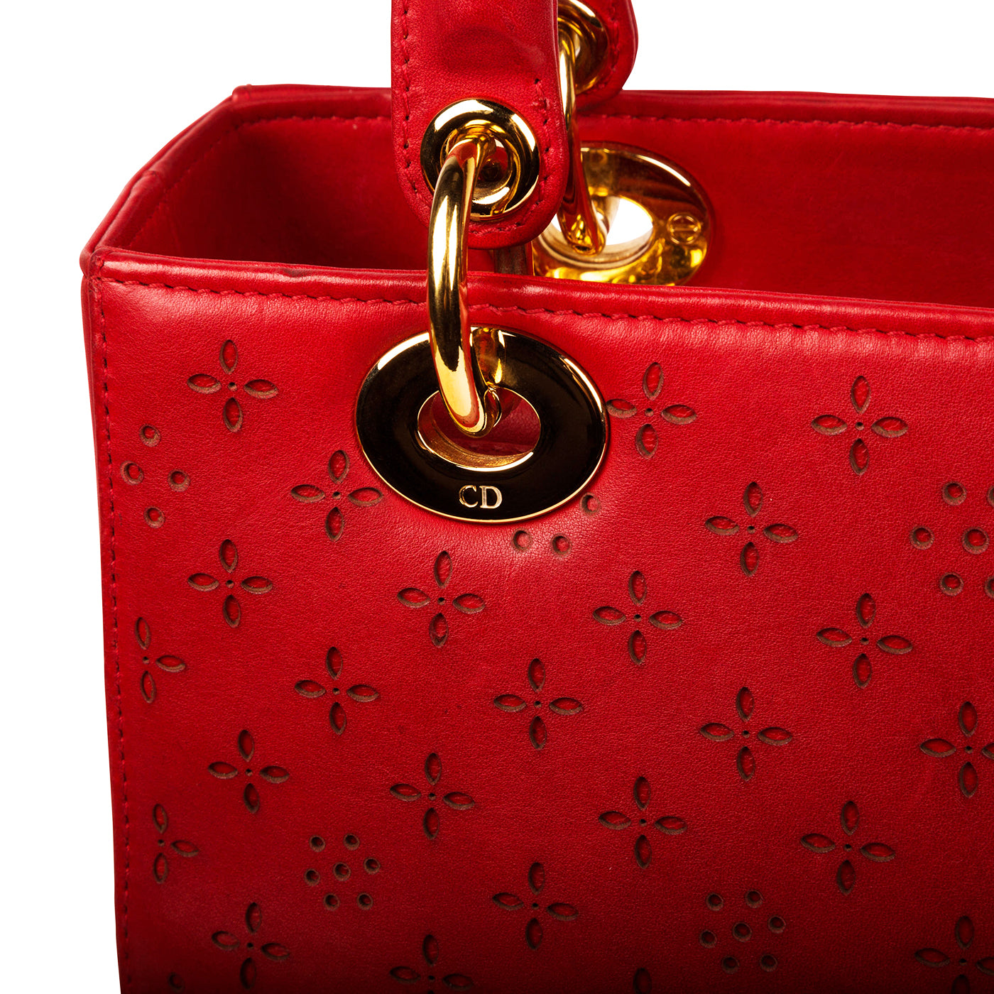 Christian Dior Laser-cut Lady Dior Medium