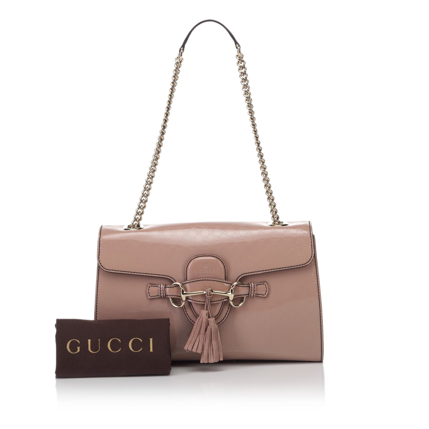 Gucci Emily Guccissima Patent Leather Bag