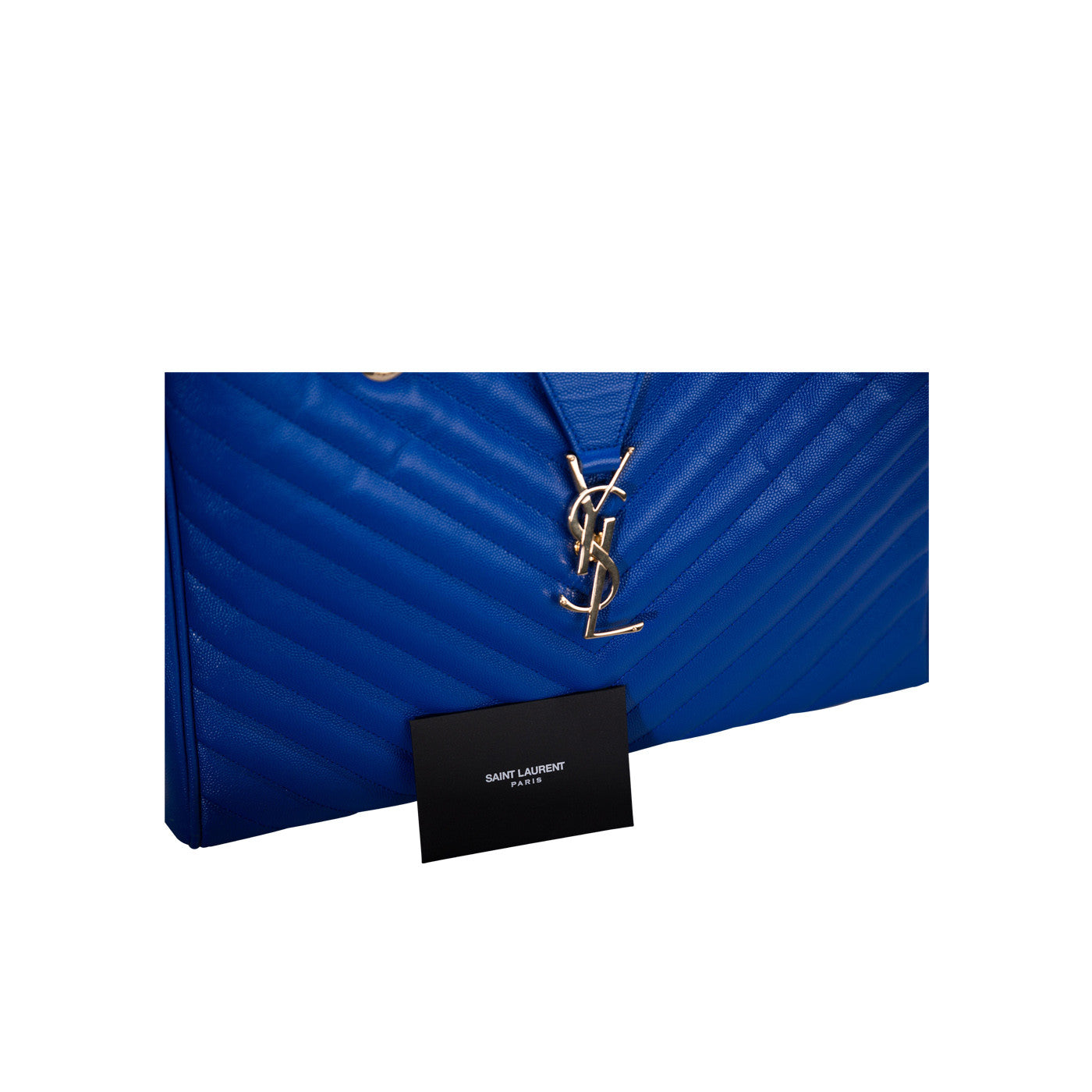 Saint Laurent Grained Matelasse Leather Tote