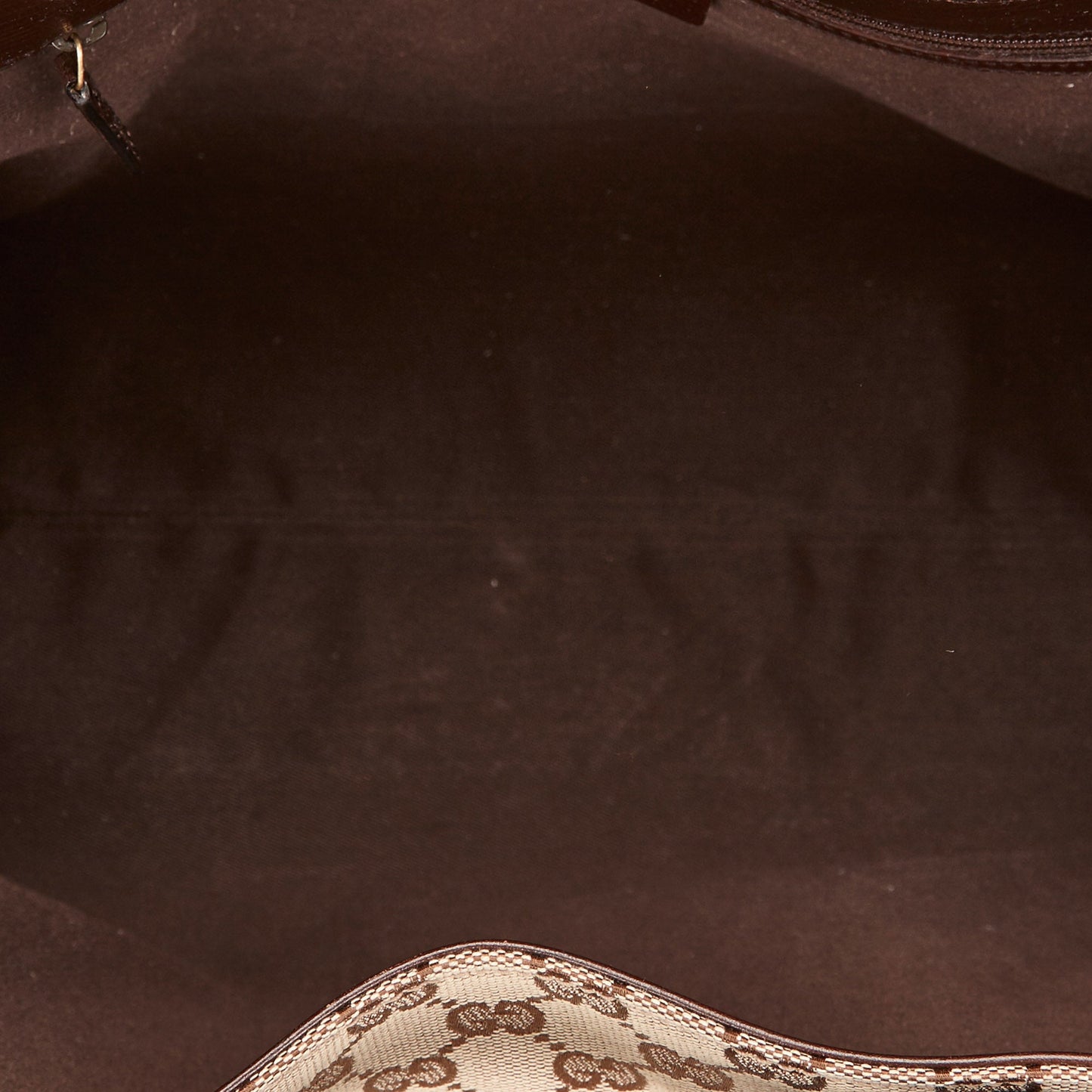 Gucci Monogram Canvas Double Buckle Tote Bag