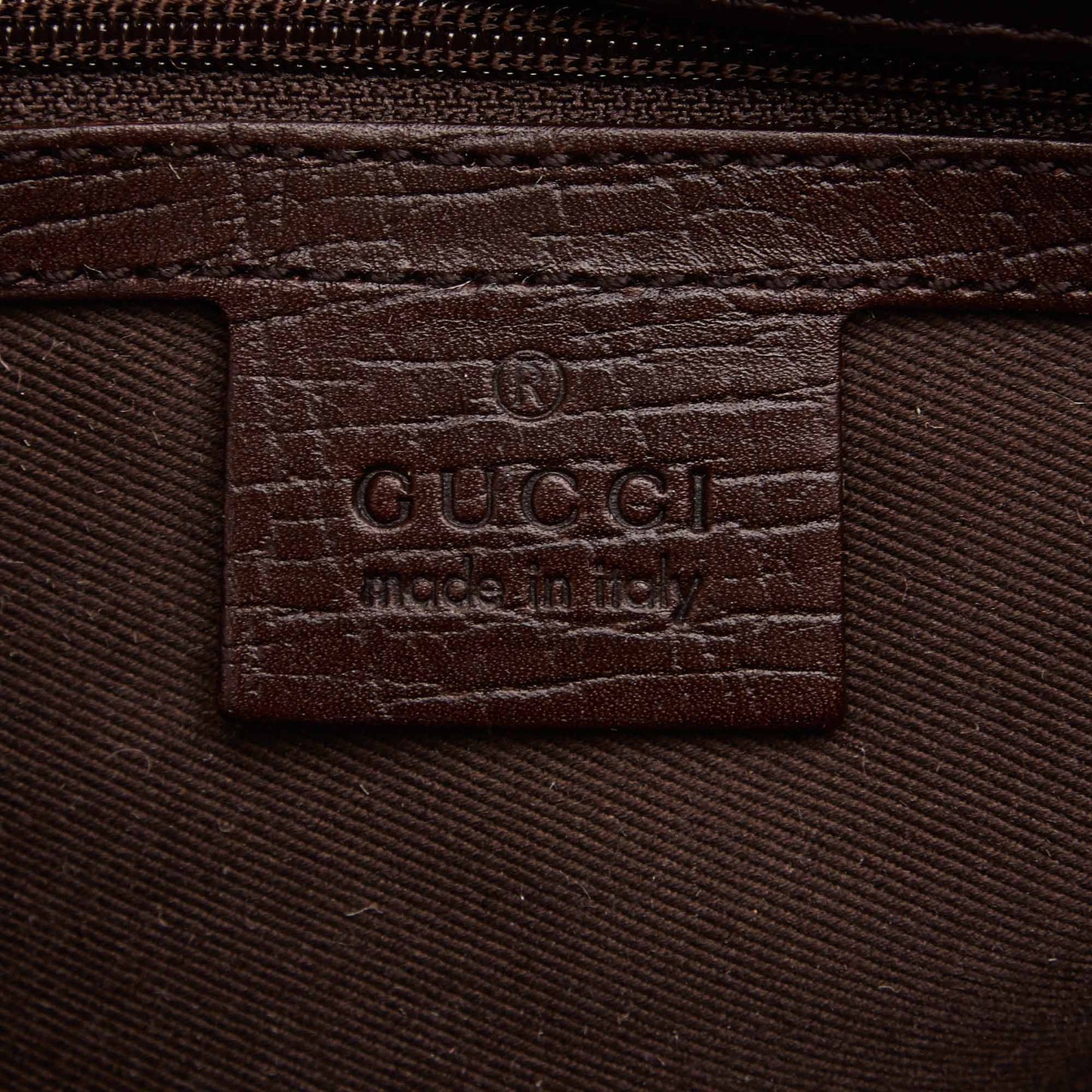 Gucci Monogram Canvas Double Buckle Tote Bag