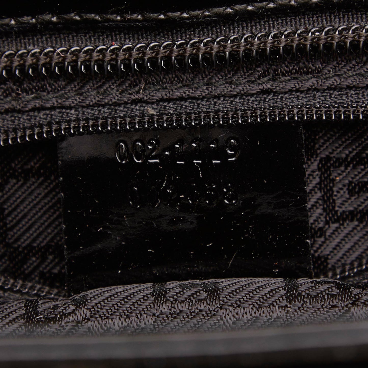 Gucci Canvas and Patent Leather Striped Tote Bag