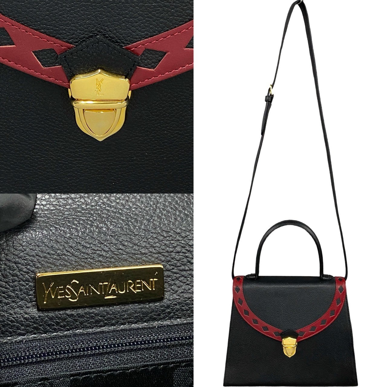 Yves Saint Laurent Leather 2way Handbag