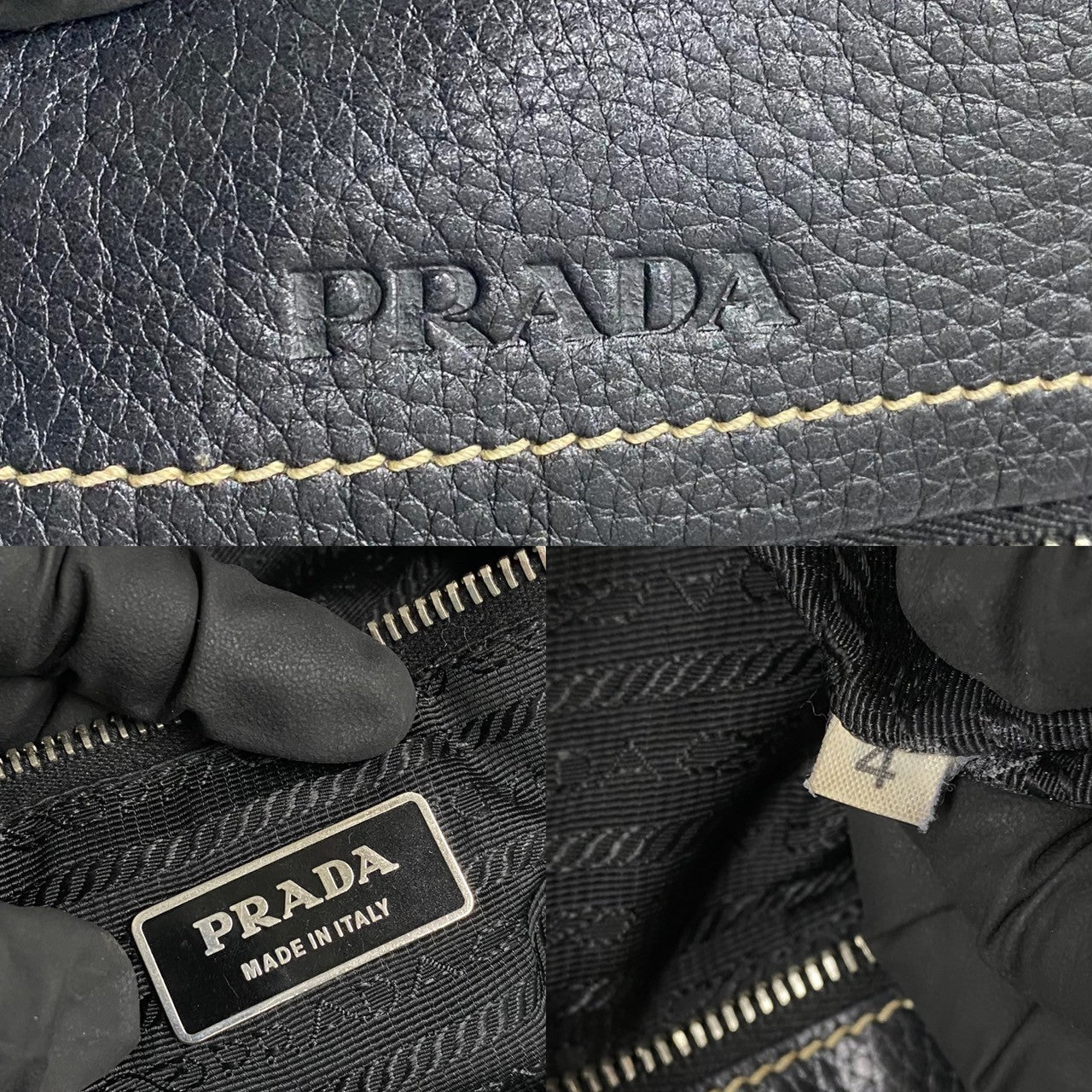 Prada Official Name Leather 2way bag