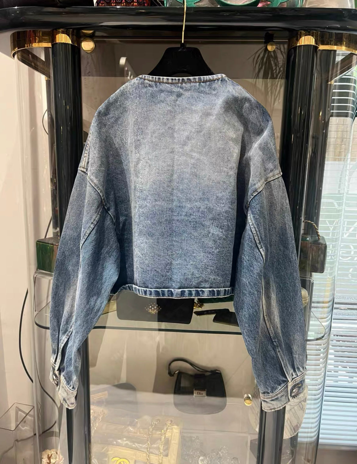Prada denim blouse on jacket size 40